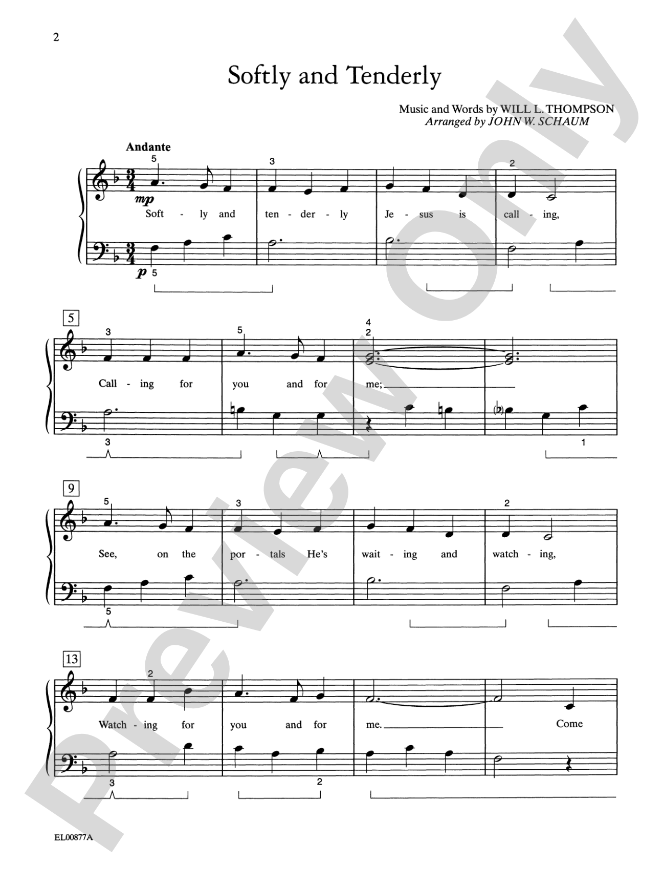 Schaum Solo Piano Album Series: The Sacred Book: Piano