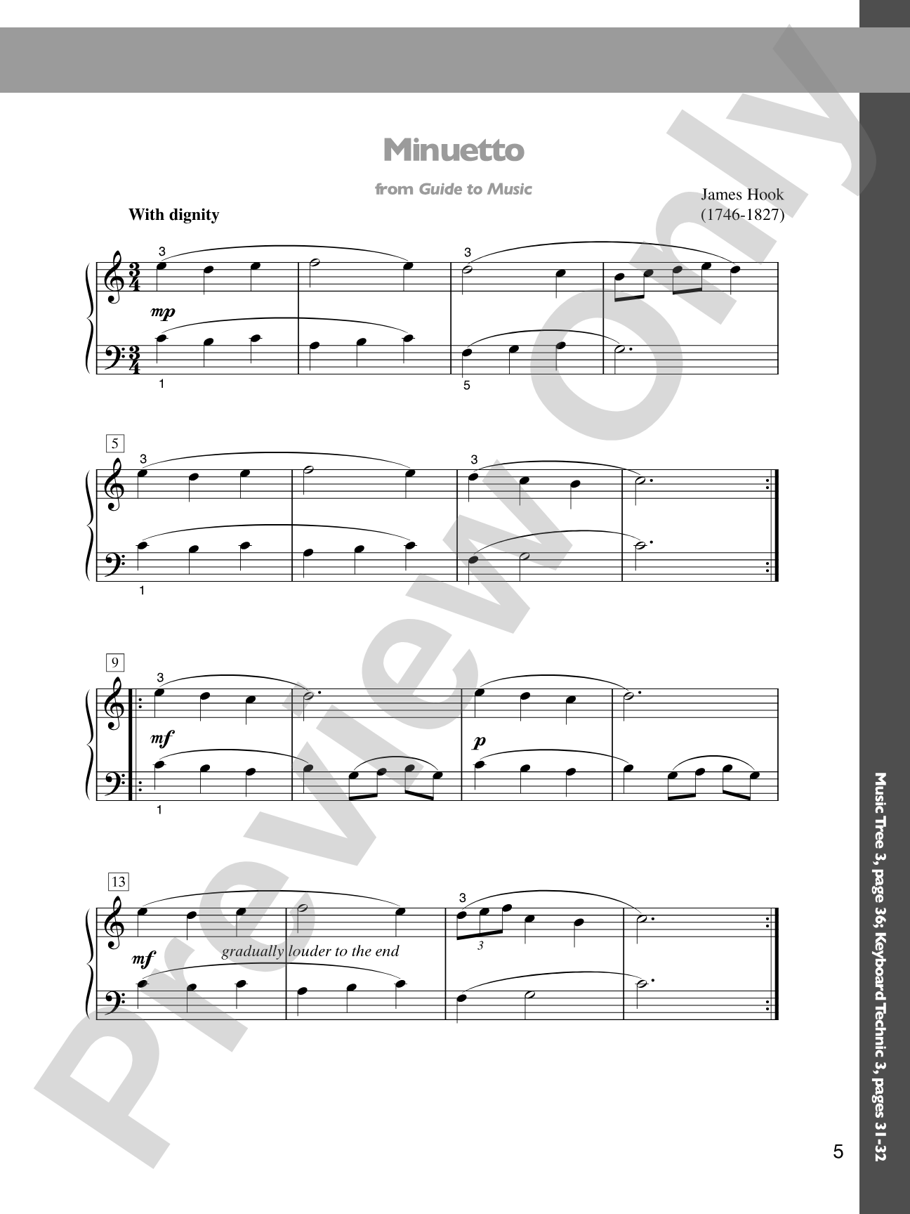 The Music Tree: Keyboard Literature, Part 3: Timeless Gems from 18th, 19th & 20th Centuries