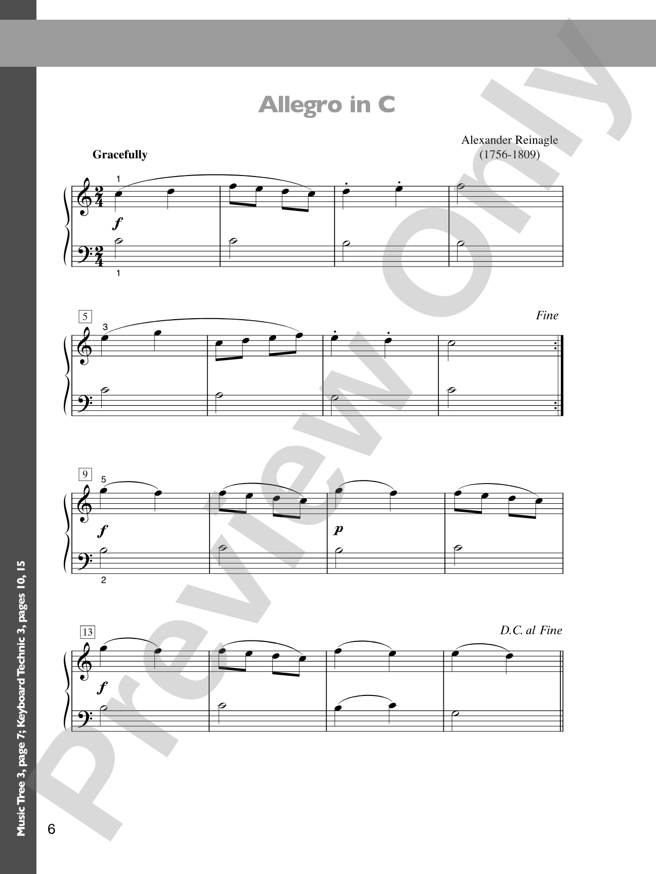 The Music Tree: Keyboard Literature, Part 3: Timeless Gems from 18th, 19th & 20th Centuries