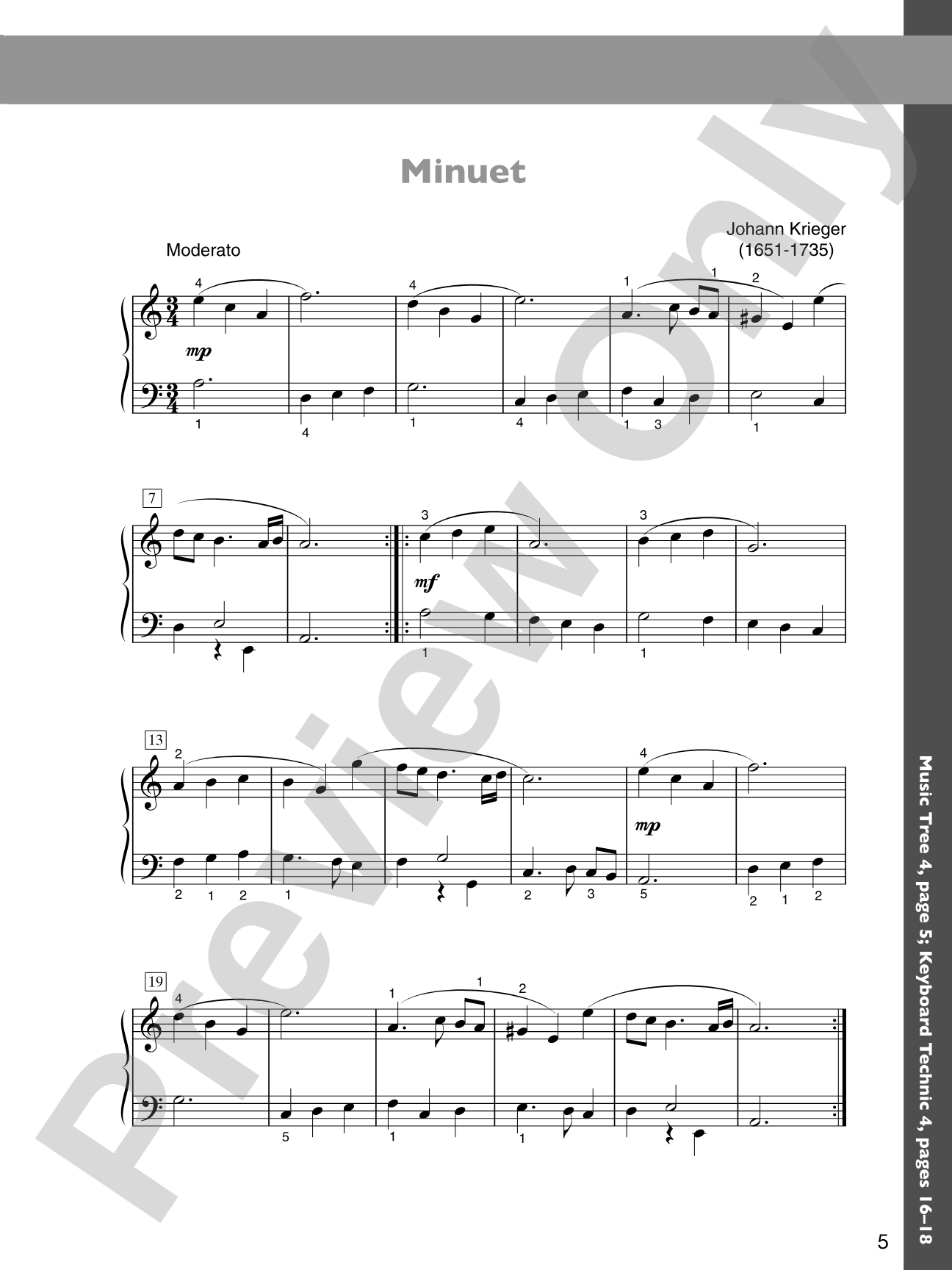 The Music Tree: Keyboard Literature, Part 4: Timeless Gems from 18th, 19th & 20th Centuries: Piano