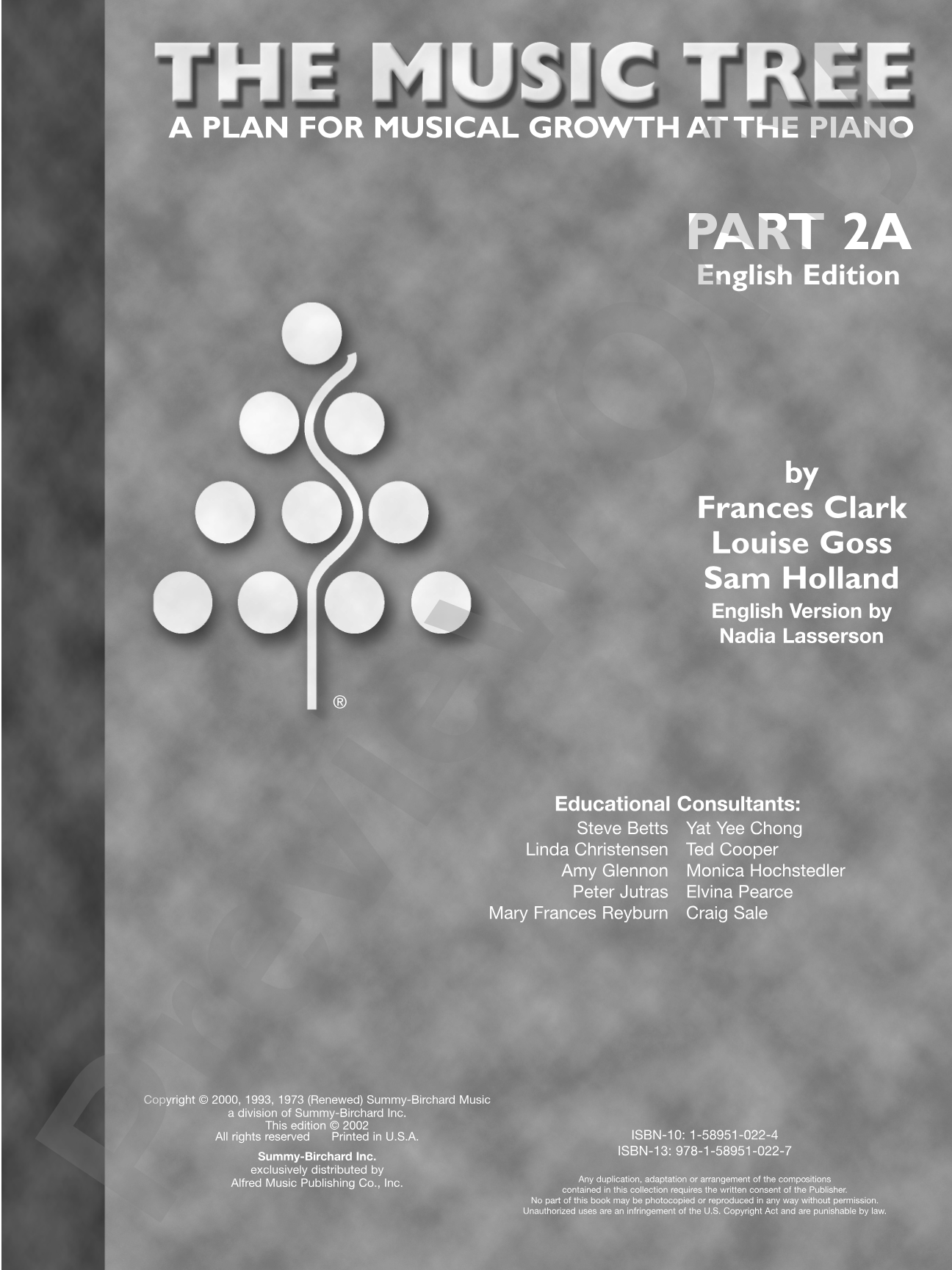 The Music Tree: English Edition Student's Book, Part 2A: A Plan for Musical Growth at the Piano: Piano