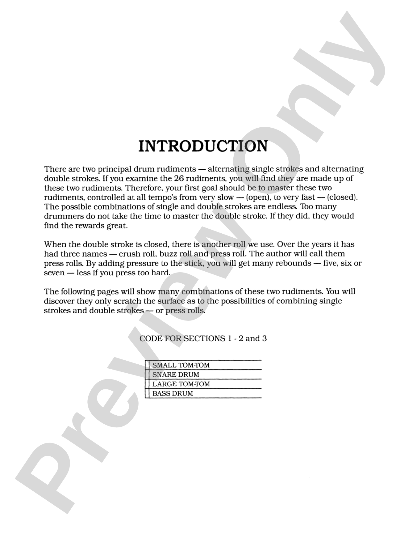 Syncopation and Rolls for the Drum Set