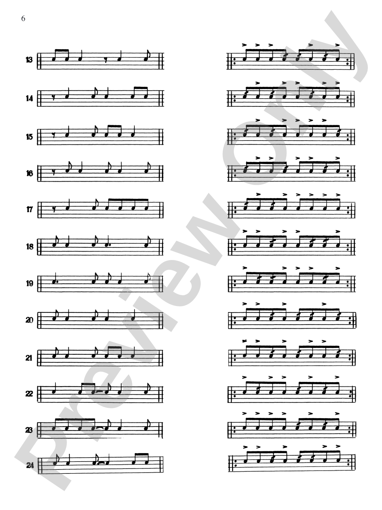 Syncopation and Rolls for the Drum Set