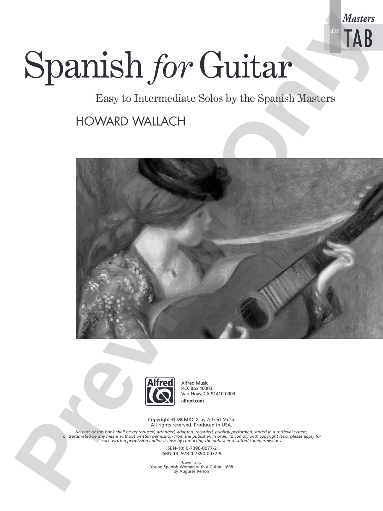 Spanish for Guitar: Masters in TAB: Easy to Intermediate Solos by the Spanish Masters: Guitar Tab