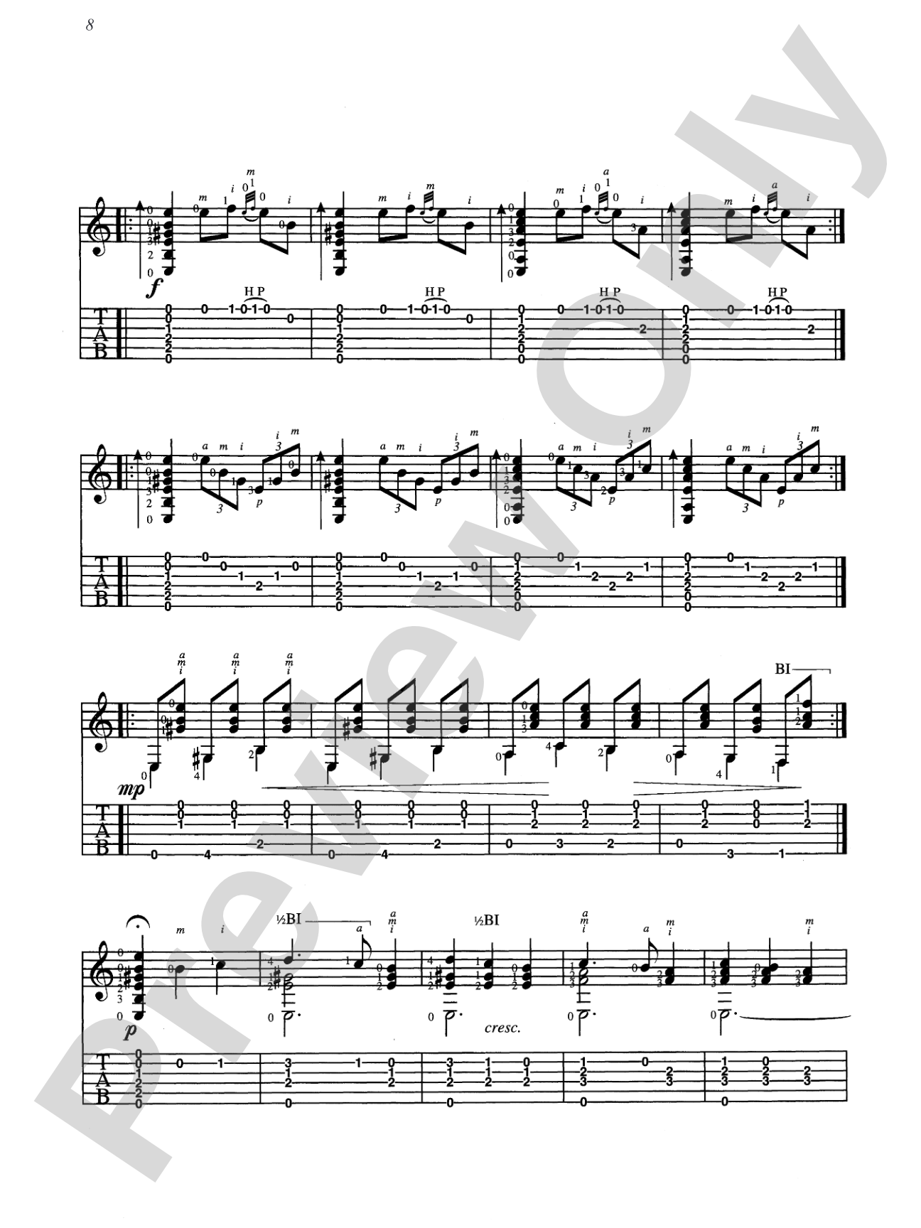 Spanish for Guitar: Masters in TAB: Easy to Intermediate Solos by the Spanish Masters: Guitar Tab