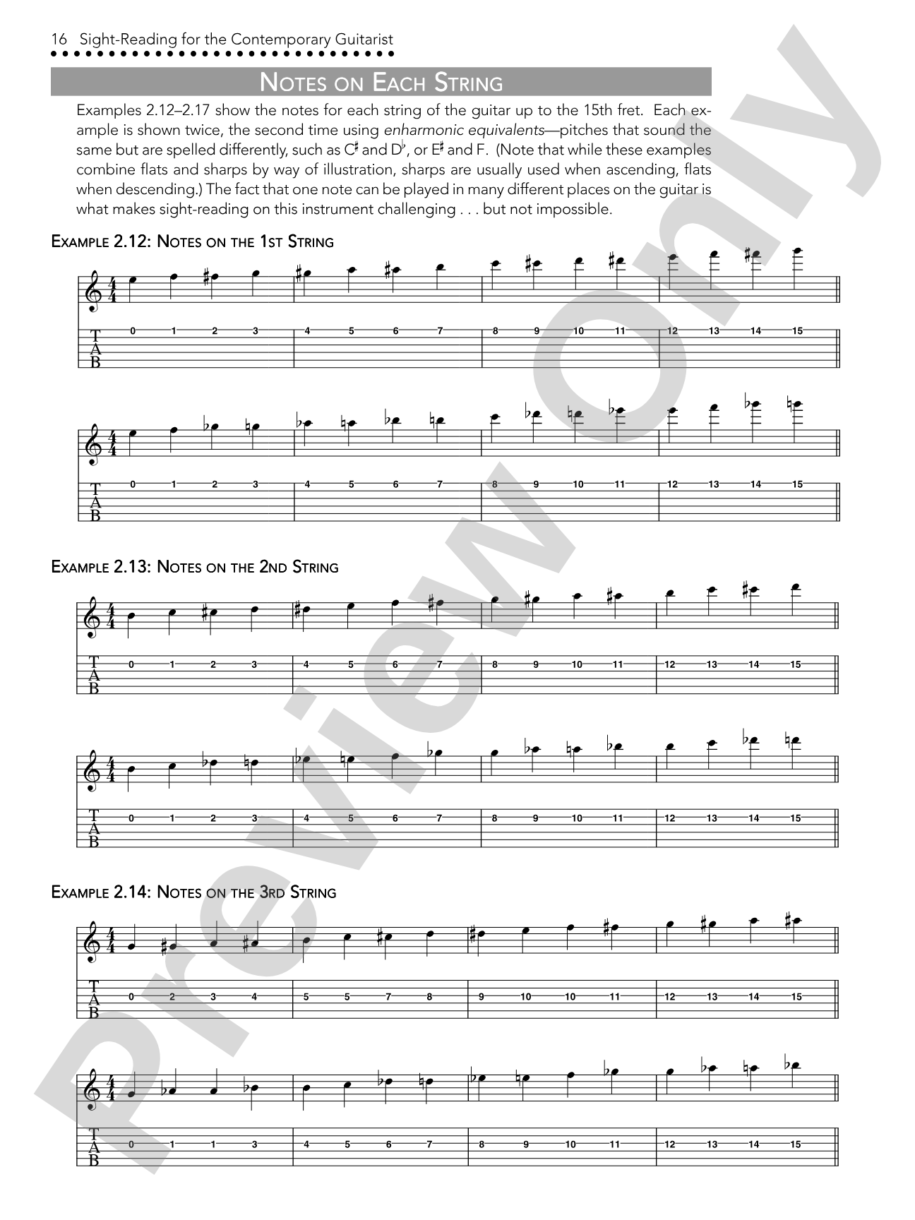 Sight-Reading for the Contemporary Guitarist: The Ultimate Guide to Music for Blues, Rock, and Jazz Guitarists