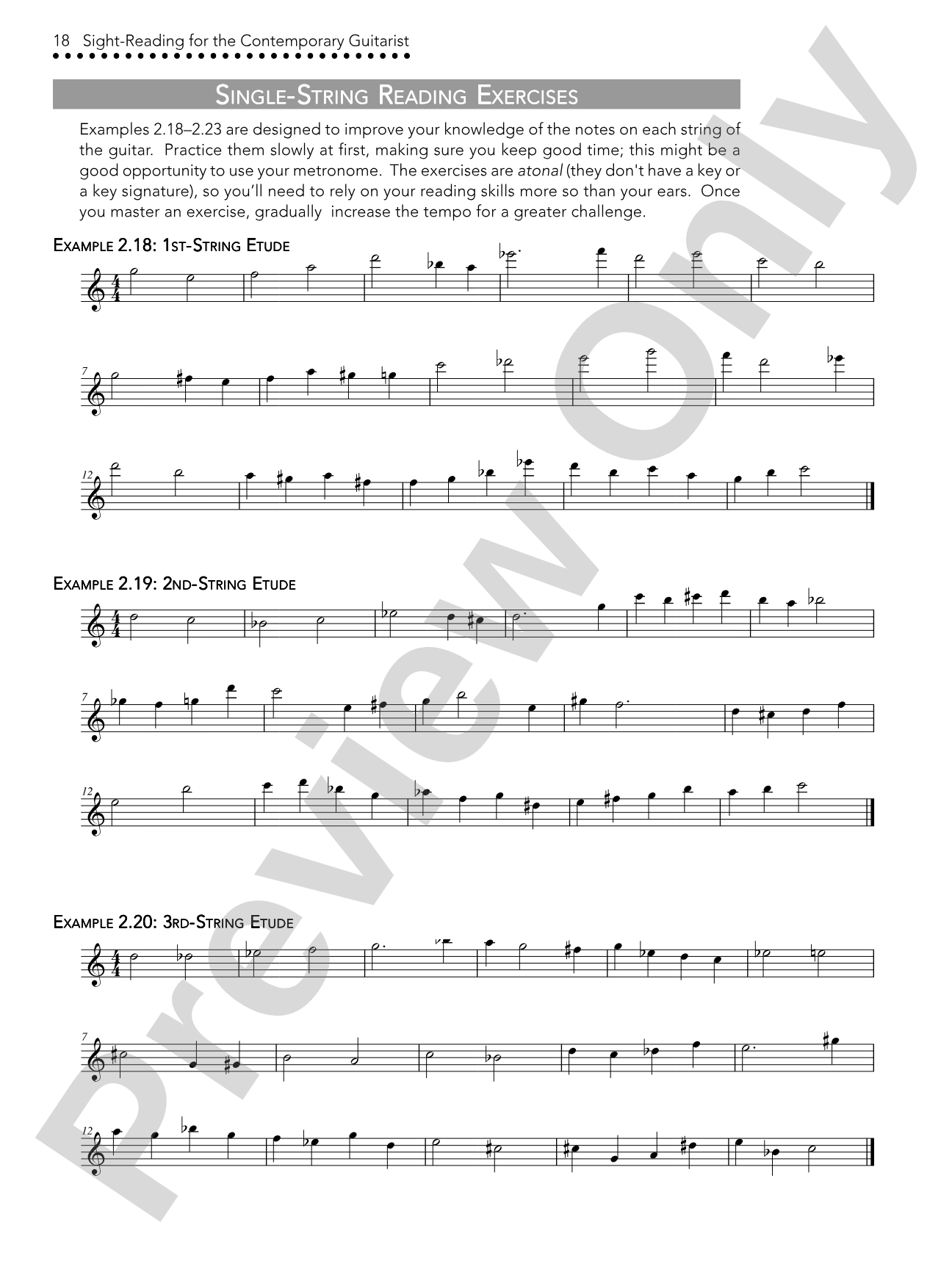 Sight-Reading for the Contemporary Guitarist: The Ultimate Guide to Music for Blues, Rock, and Jazz Guitarists