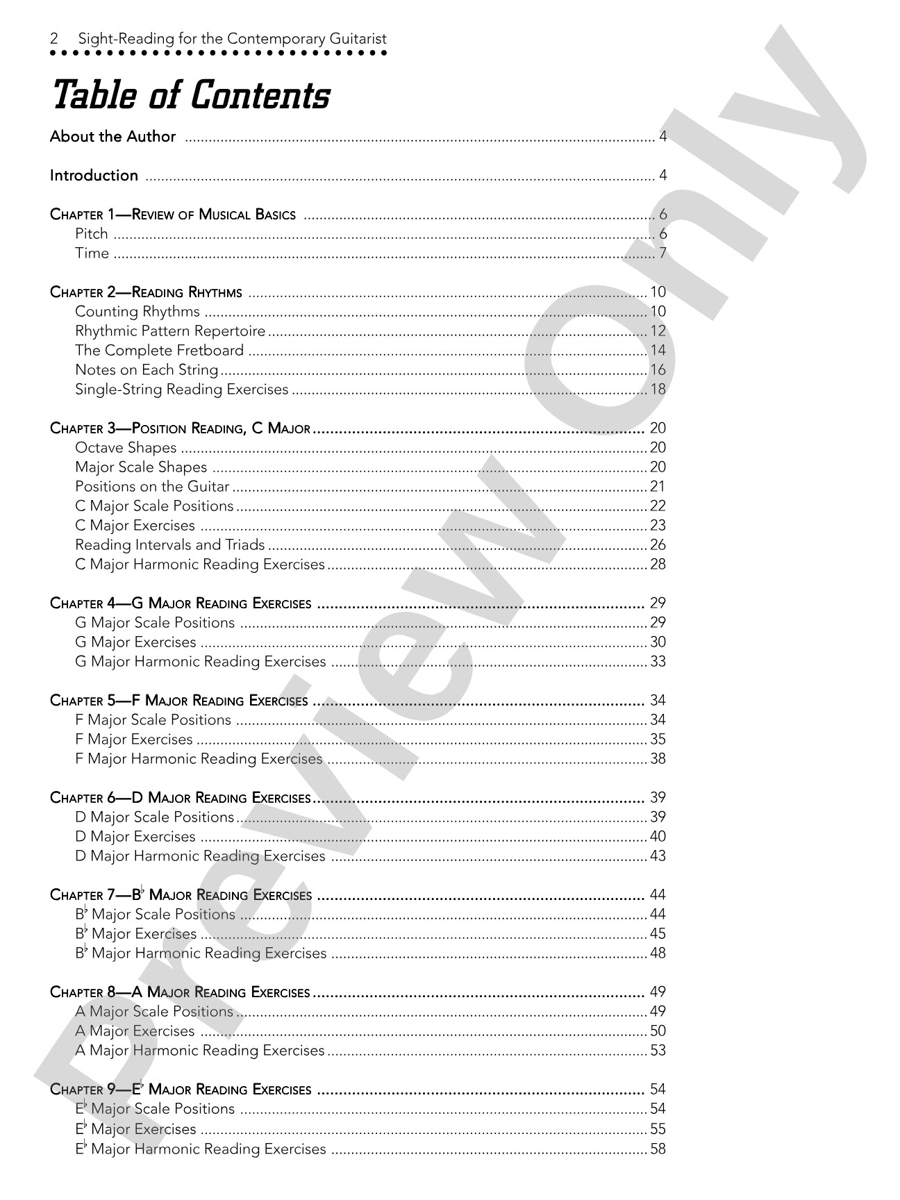 Sight-Reading for the Contemporary Guitarist: The Ultimate Guide to Music for Blues, Rock, and Jazz Guitarists