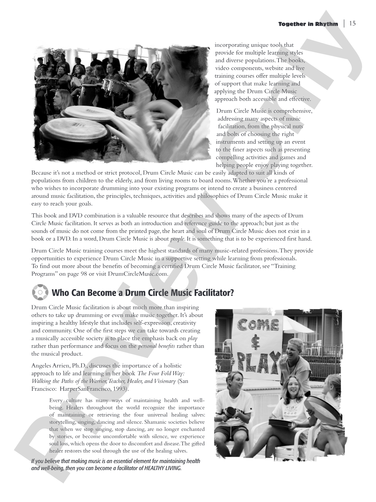 Together in Rhythm: A Facilitator's Guide to Drum Circle Music