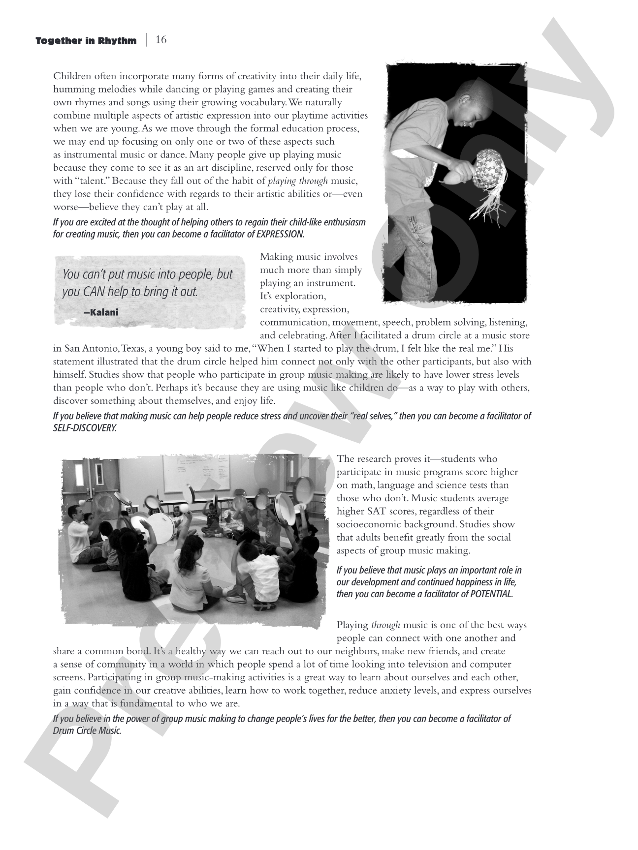 Together in Rhythm: A Facilitator's Guide to Drum Circle Music