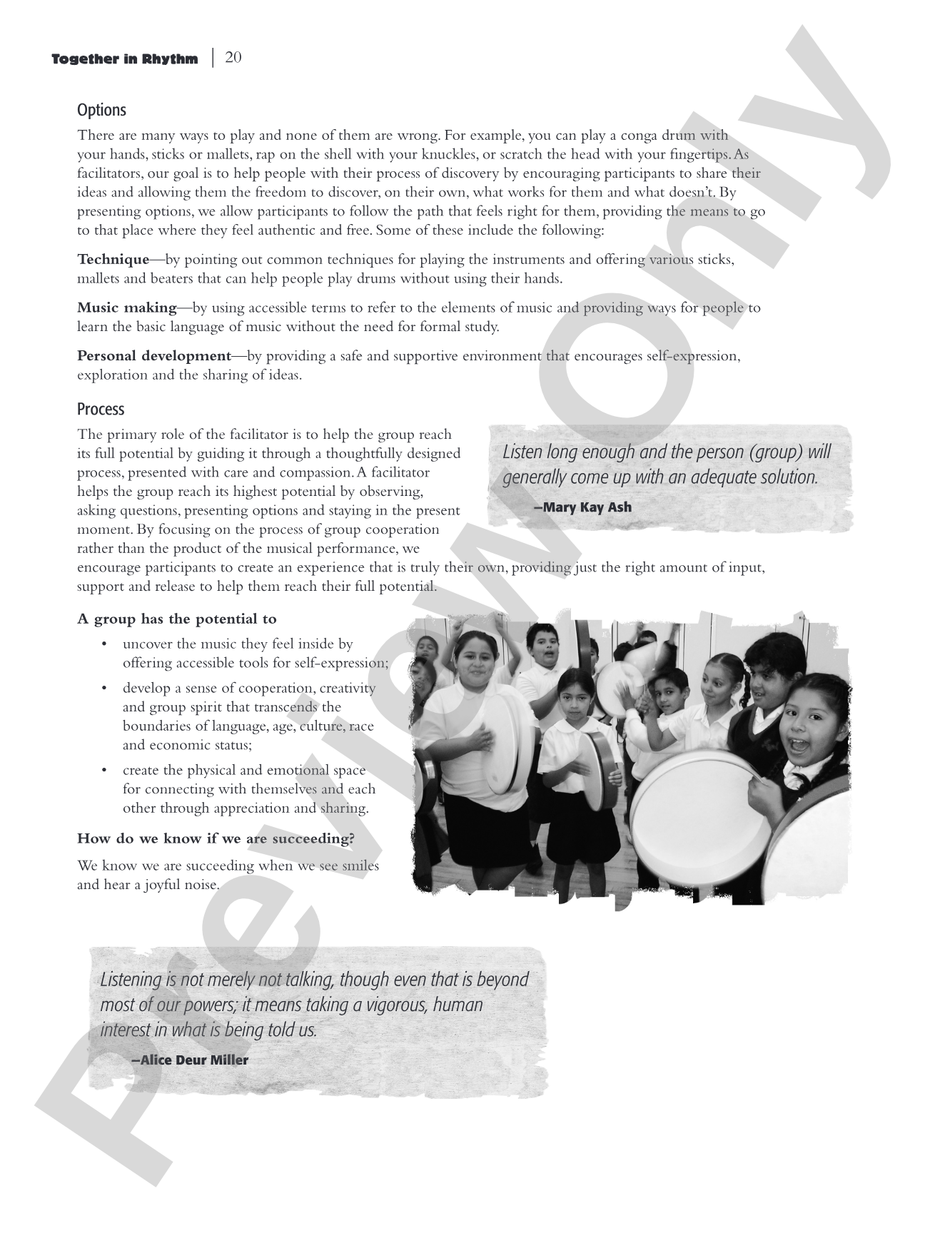 Together in Rhythm: A Facilitator's Guide to Drum Circle Music