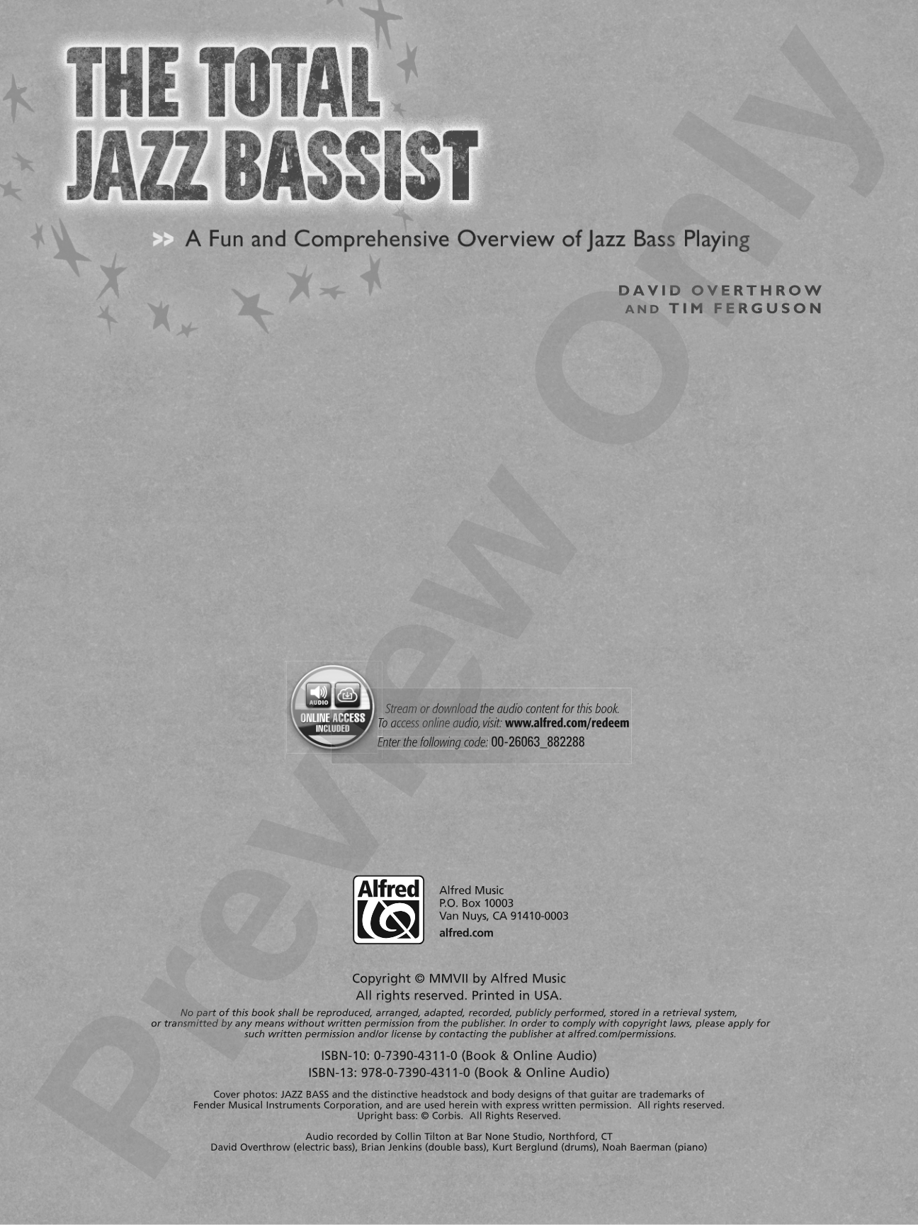 The Total Jazz Bassist: A Fun and Comprehensive Overview of Jazz Bass Playing