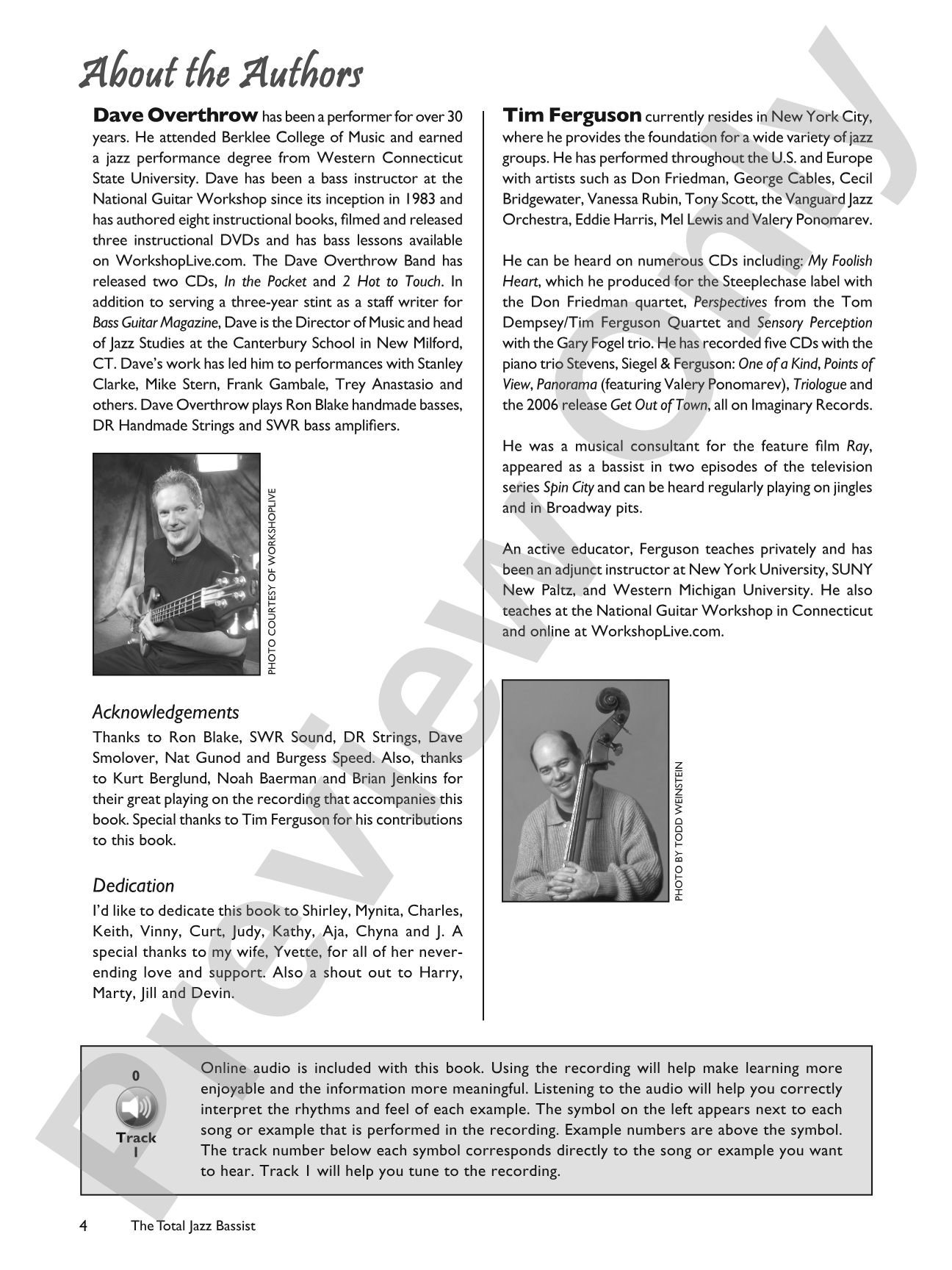 The Total Jazz Bassist: A Fun and Comprehensive Overview of Jazz Bass Playing