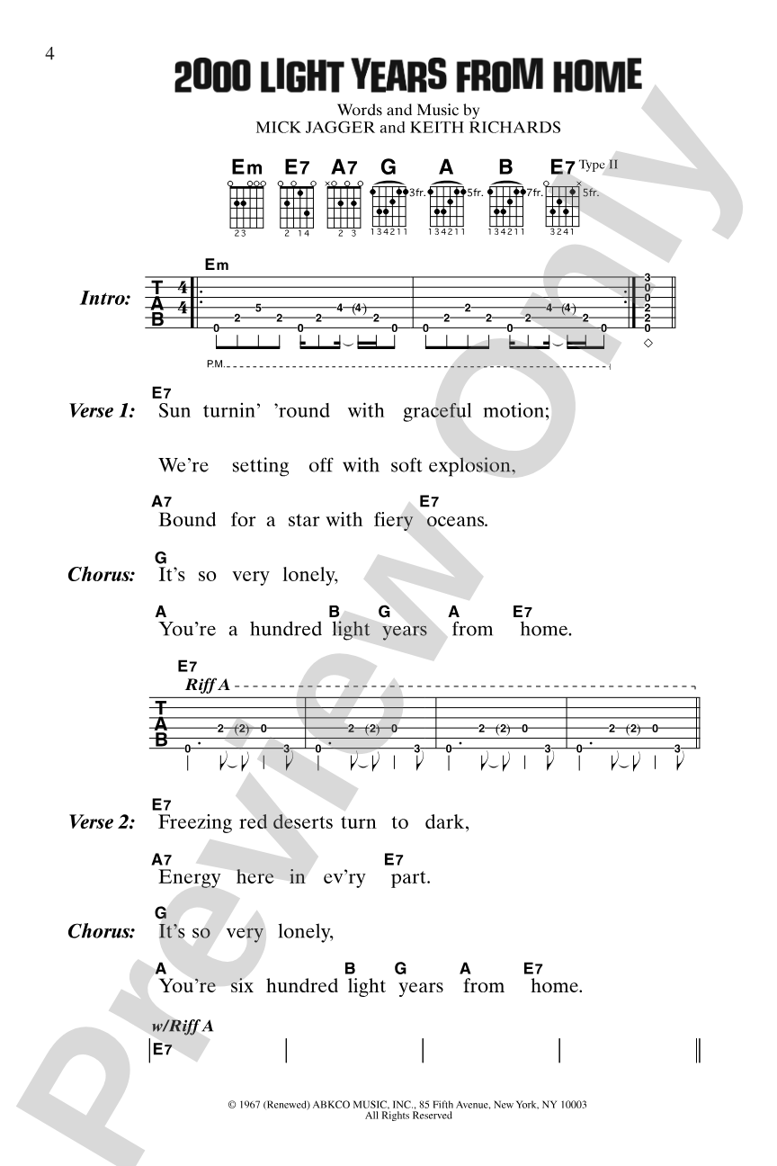 The Rolling Stones: Lyric & Chord Songbook