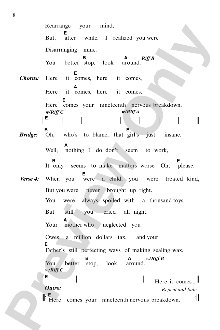 The Rolling Stones: Lyric & Chord Songbook