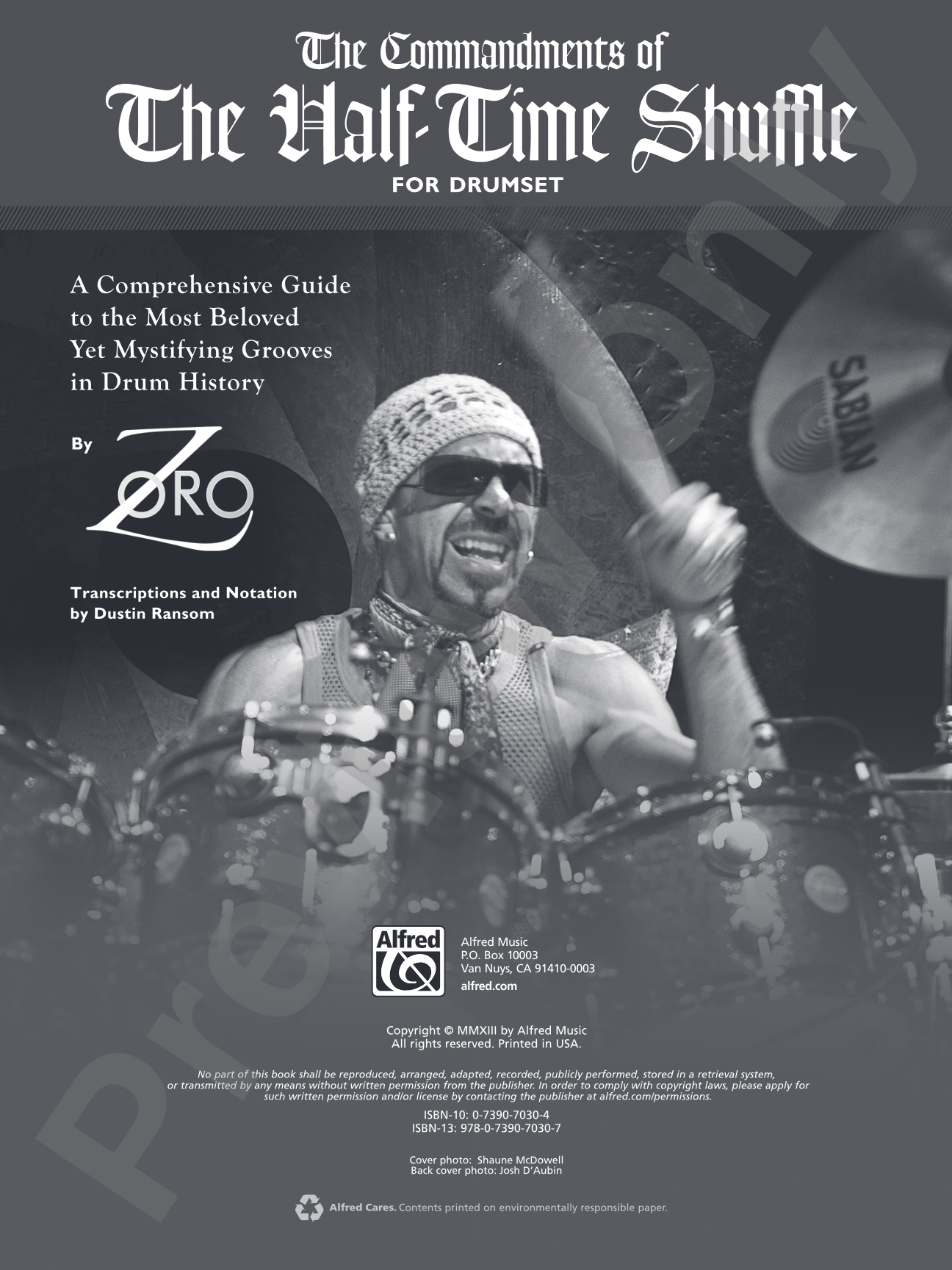 The Commandments of the Half-Time Shuffle: For Drumset