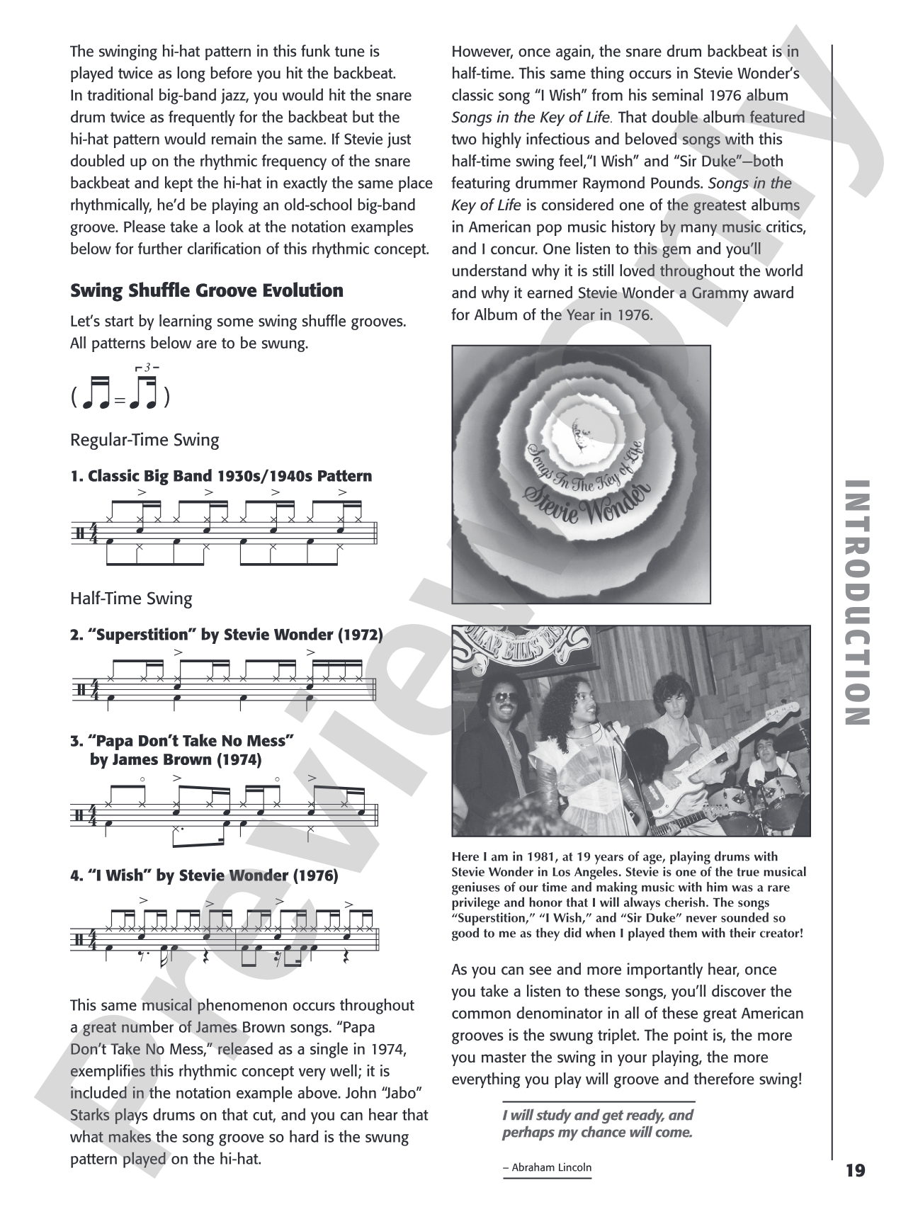 The Commandments of the Half-Time Shuffle: For Drumset