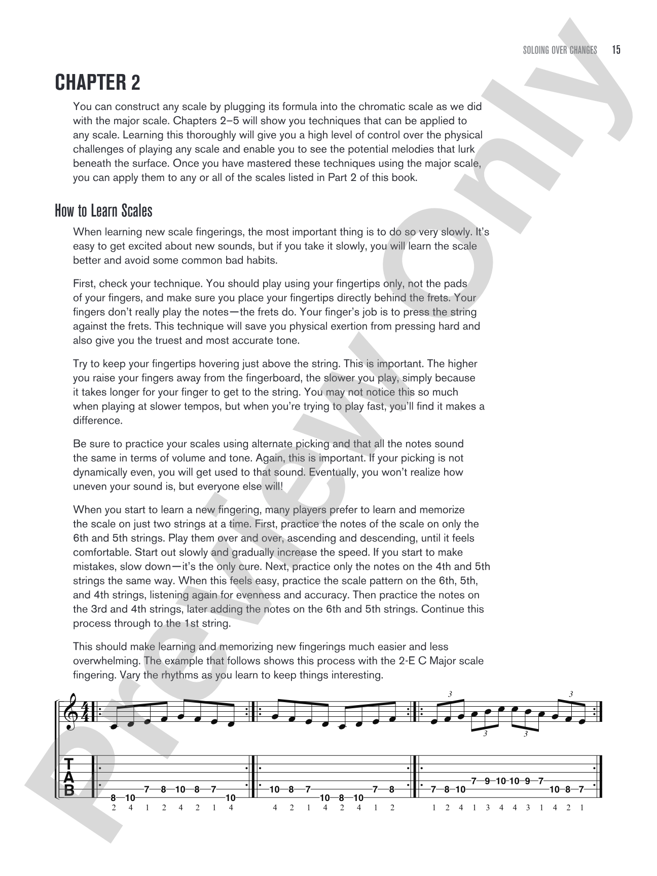 Soloing over Changes: The Ultimate Guide to Improvising with Scales over Chords on the Guitar