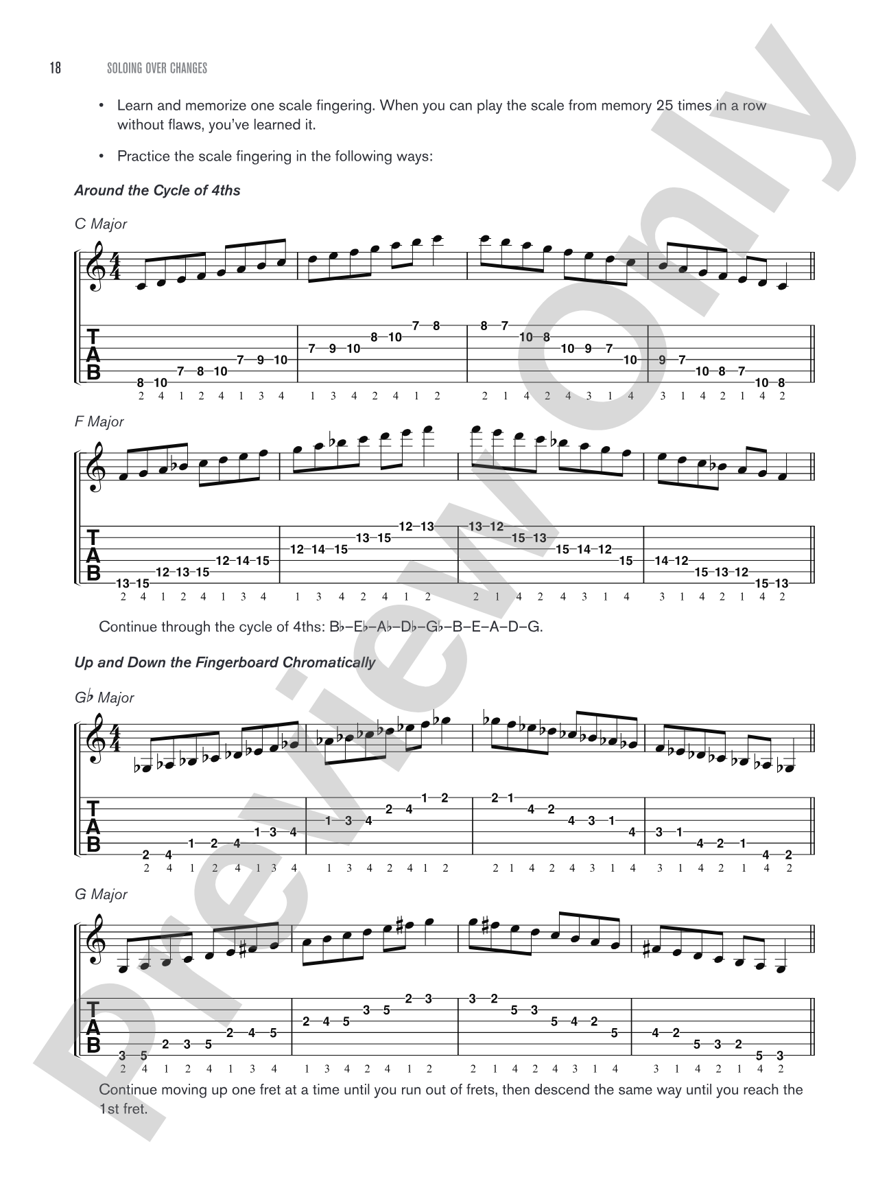 Soloing over Changes: The Ultimate Guide to Improvising with Scales over Chords on the Guitar