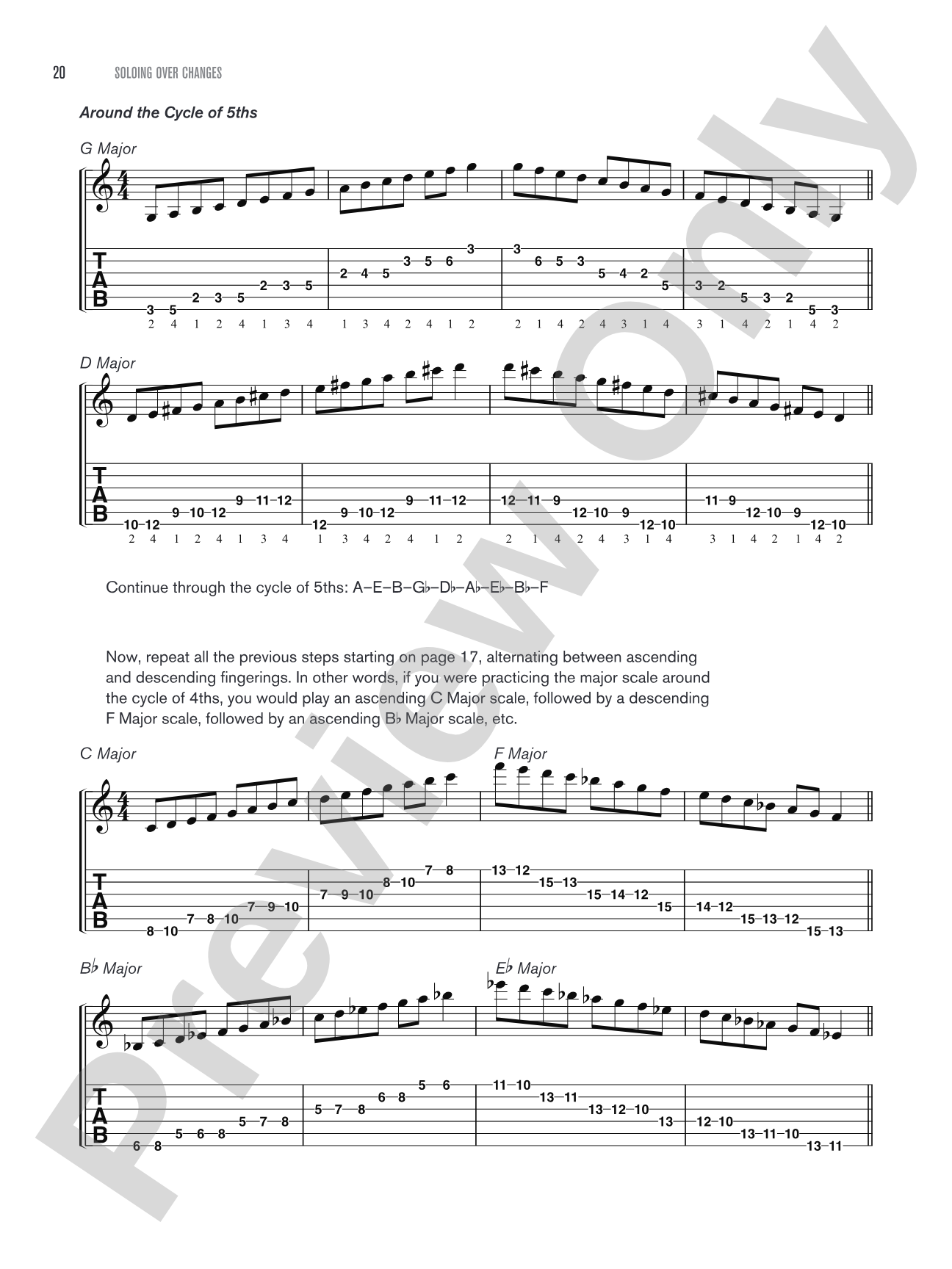 Soloing over Changes: The Ultimate Guide to Improvising with Scales over Chords on the Guitar