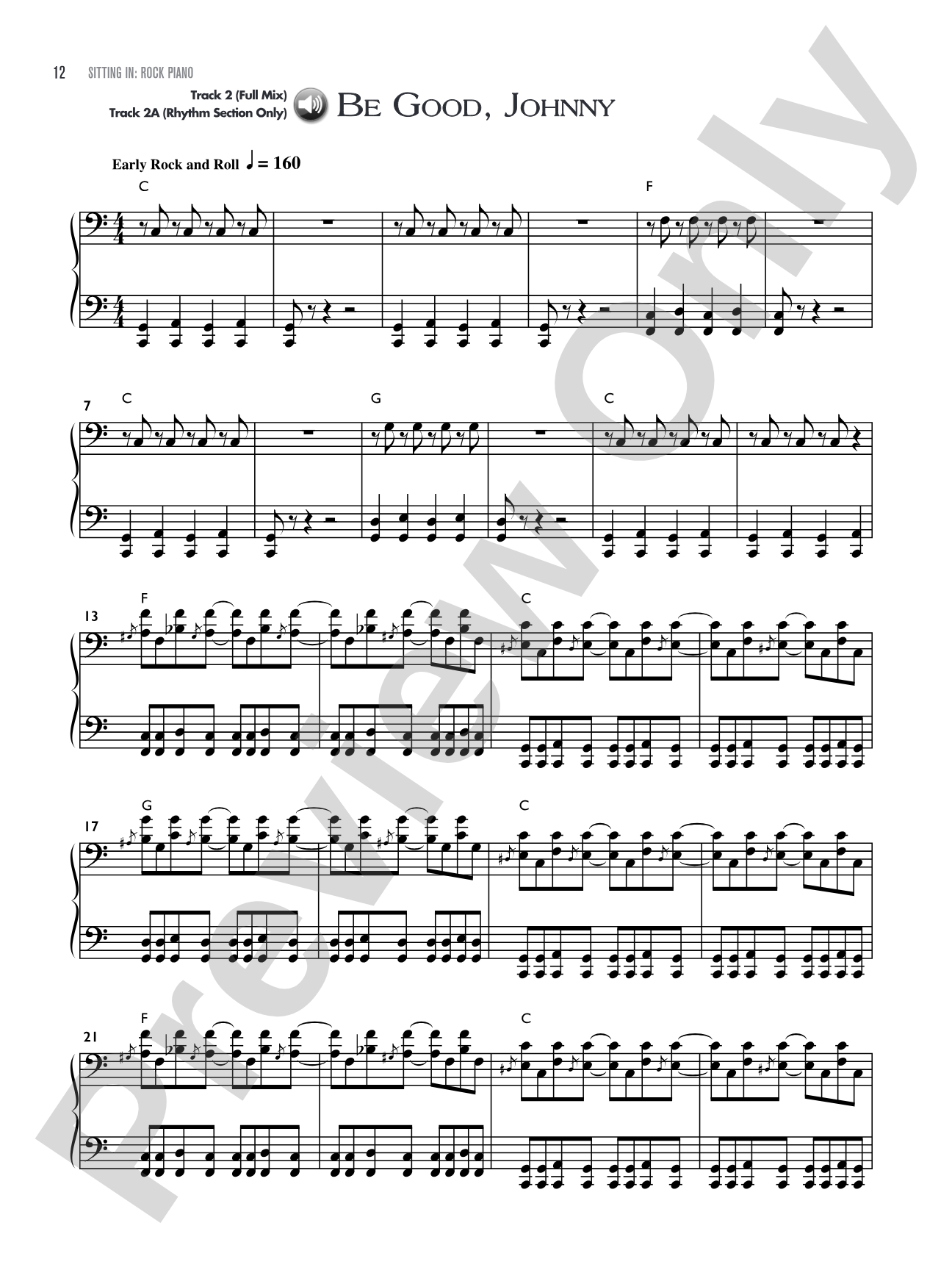 Sitting In: Rock Piano: Backing Tracks and Improv Lessons: Piano
