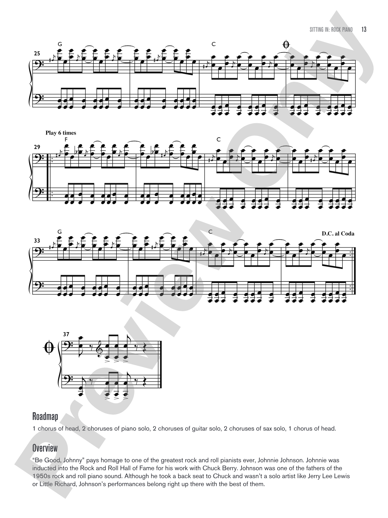 Sitting In: Rock Piano: Backing Tracks and Improv Lessons: Piano