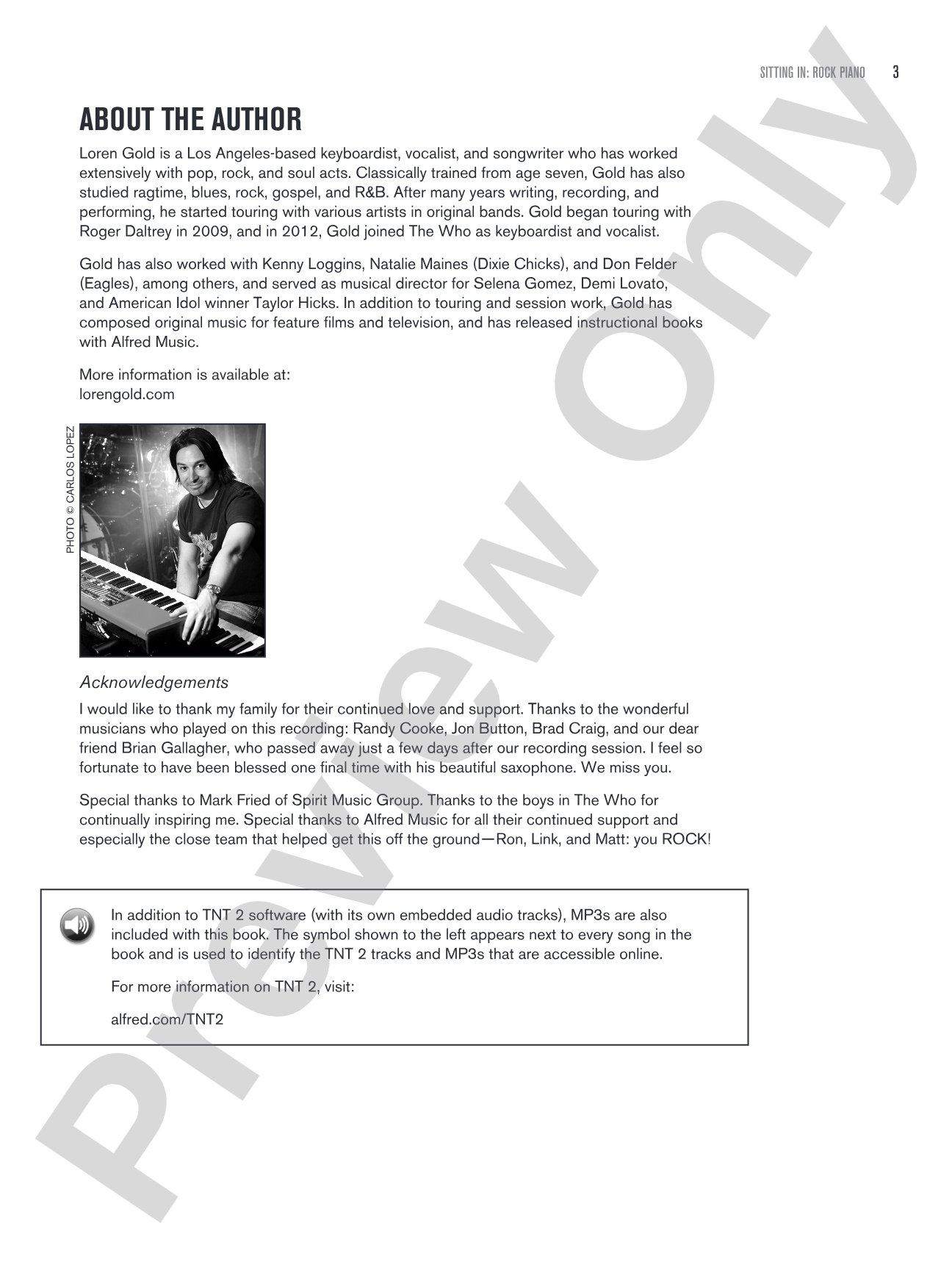 Sitting In: Rock Piano: Backing Tracks and Improv Lessons: Piano