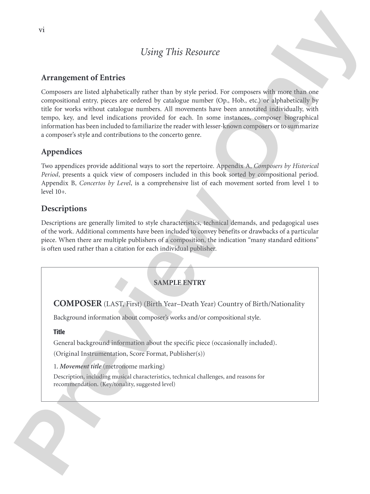 The Pianist's Guide to Standard Teaching and Performance Concertos: An Invaluable Resource of Keyboard Concertos from Baroque Through Contemporary Periods for Teachers, Students, and Performers: Piano