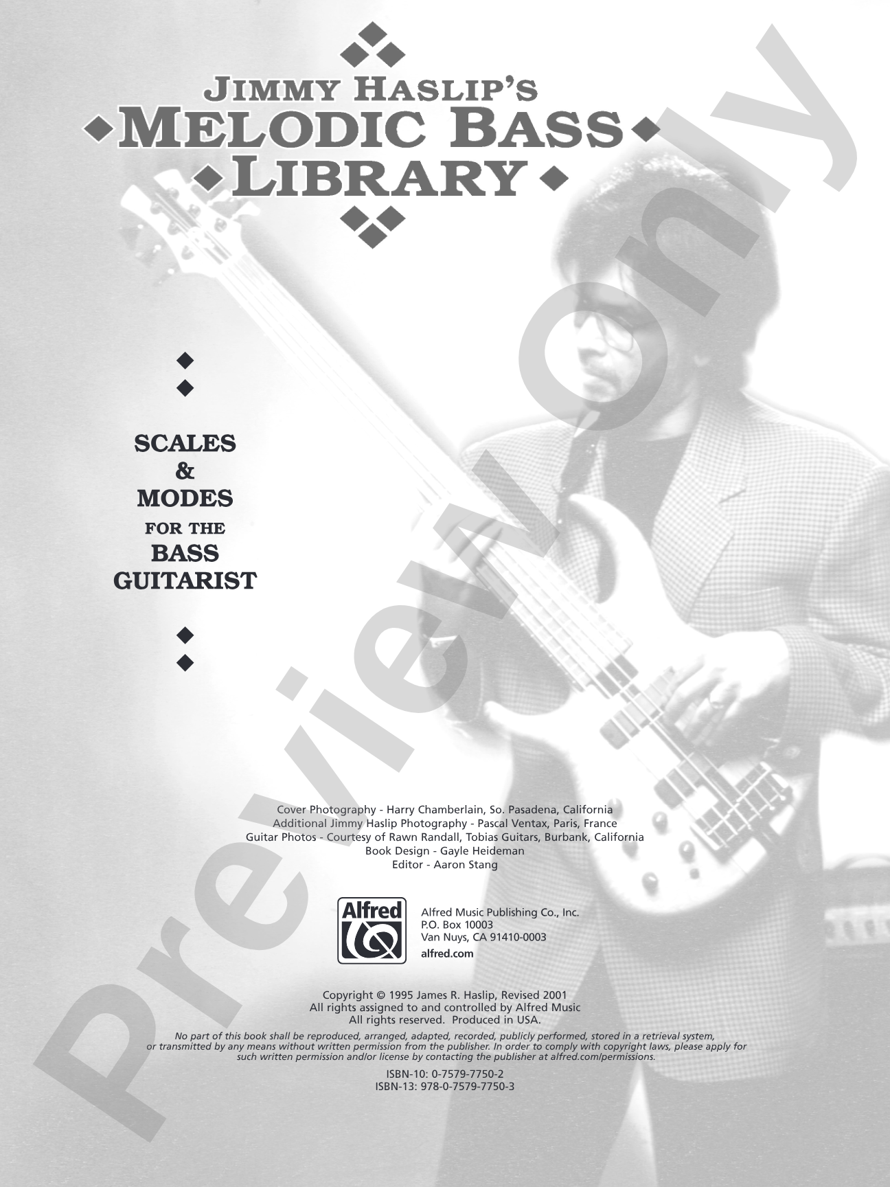 Jimmy Haslip's Melodic Bass Library: Scales and Modes for the Bass Guitarist