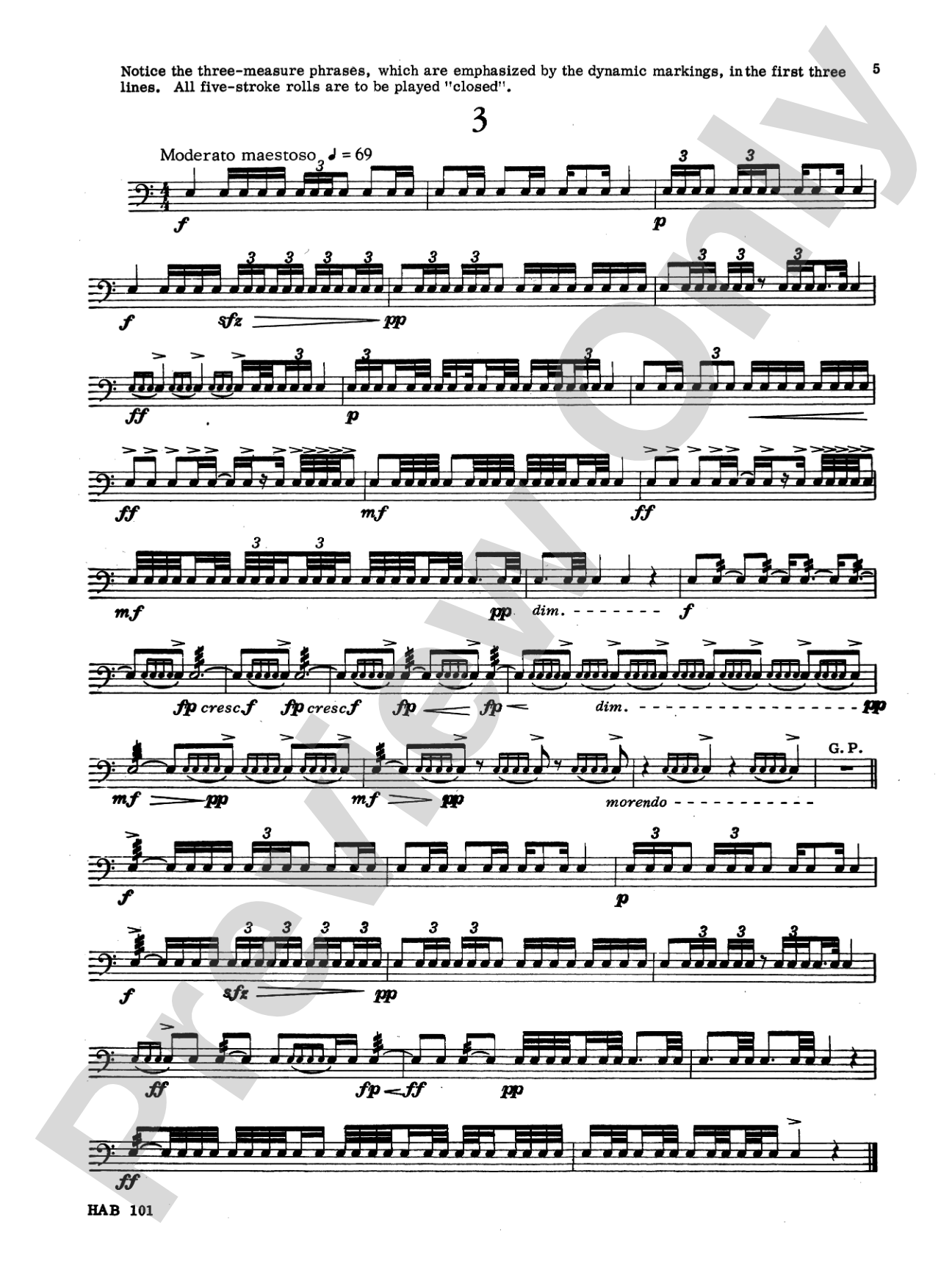 Portraits in Rhythm: 50 Studies for Snare Drum