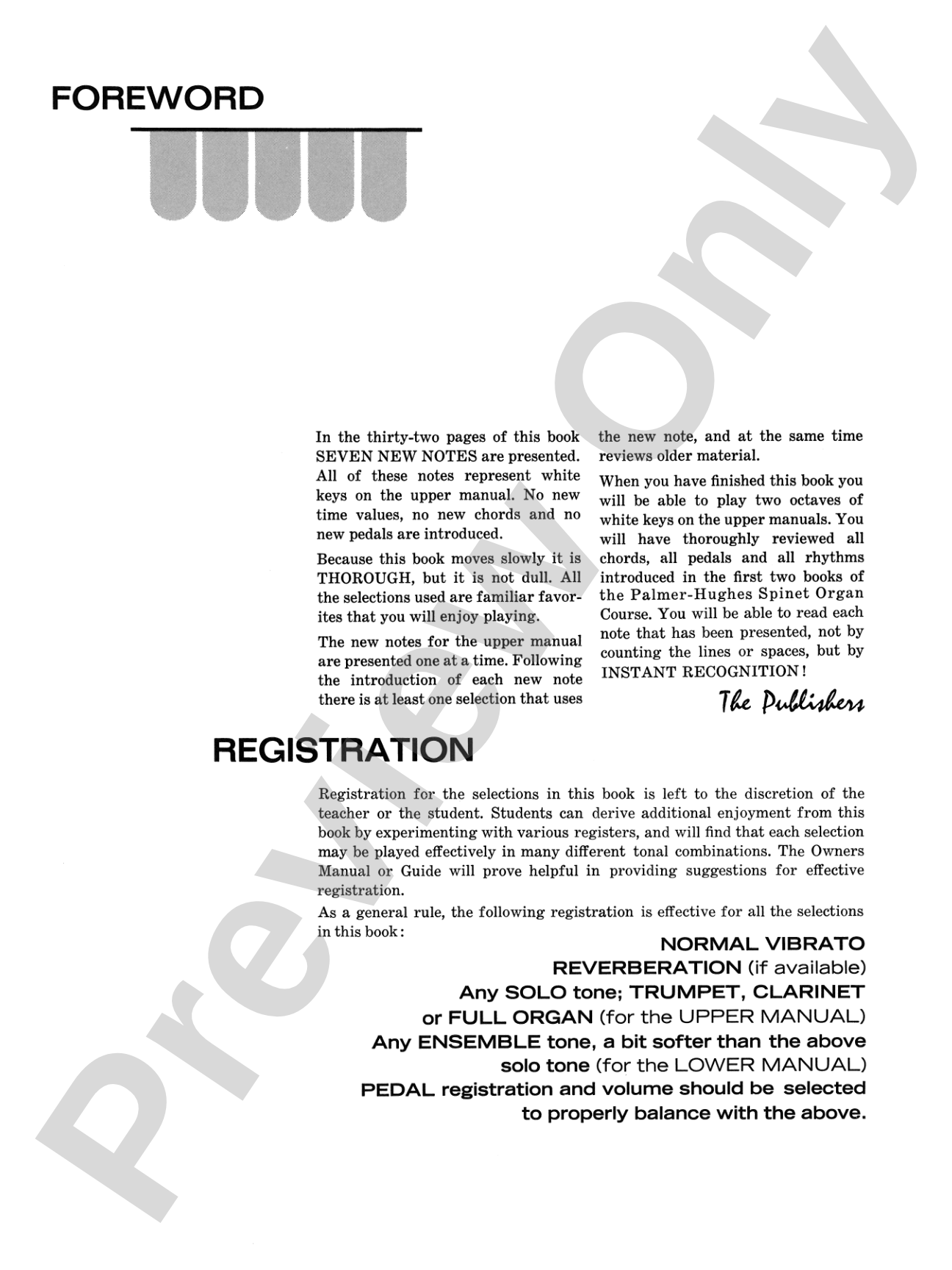 Palmer-Hughes Spinet Organ Course, Book 3: Organ