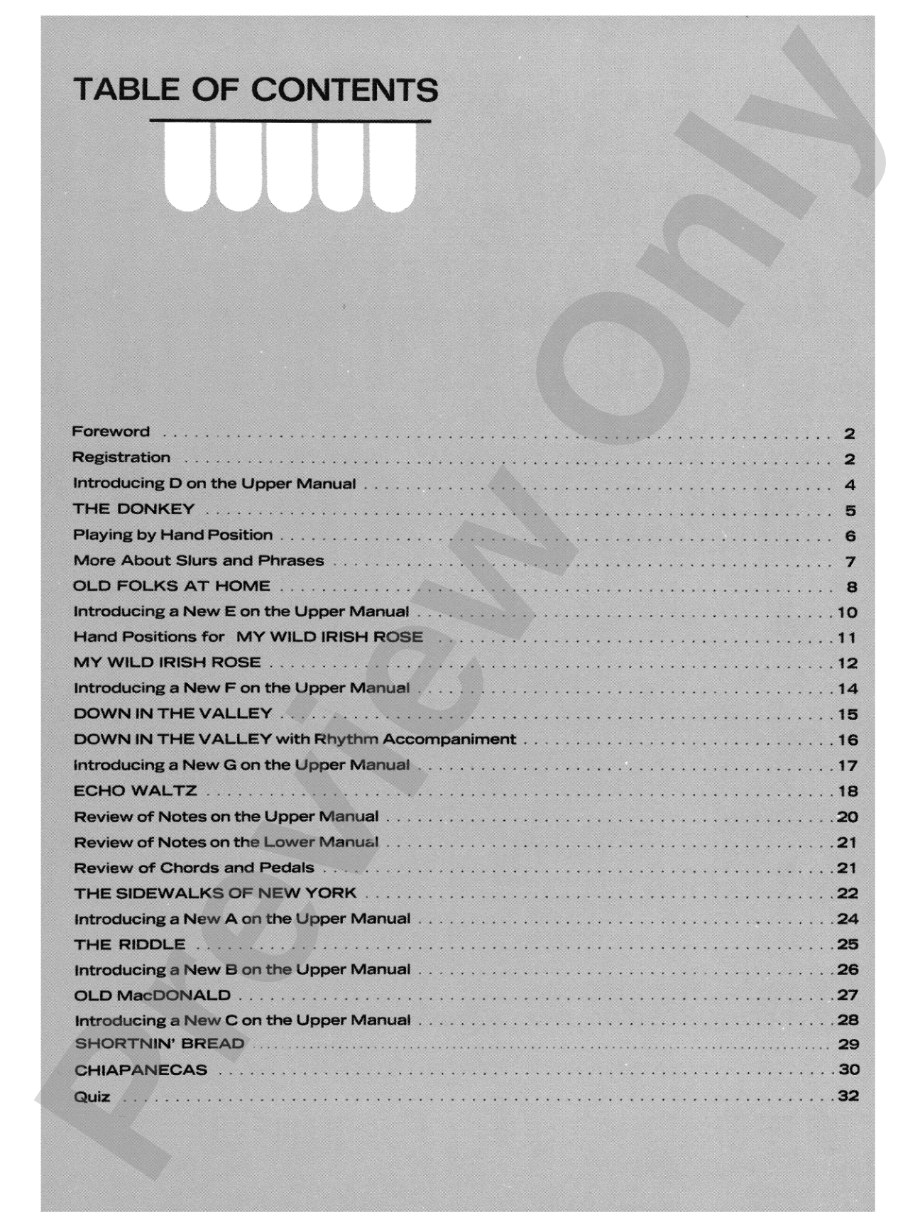 Palmer-Hughes Spinet Organ Course, Book 3: Organ