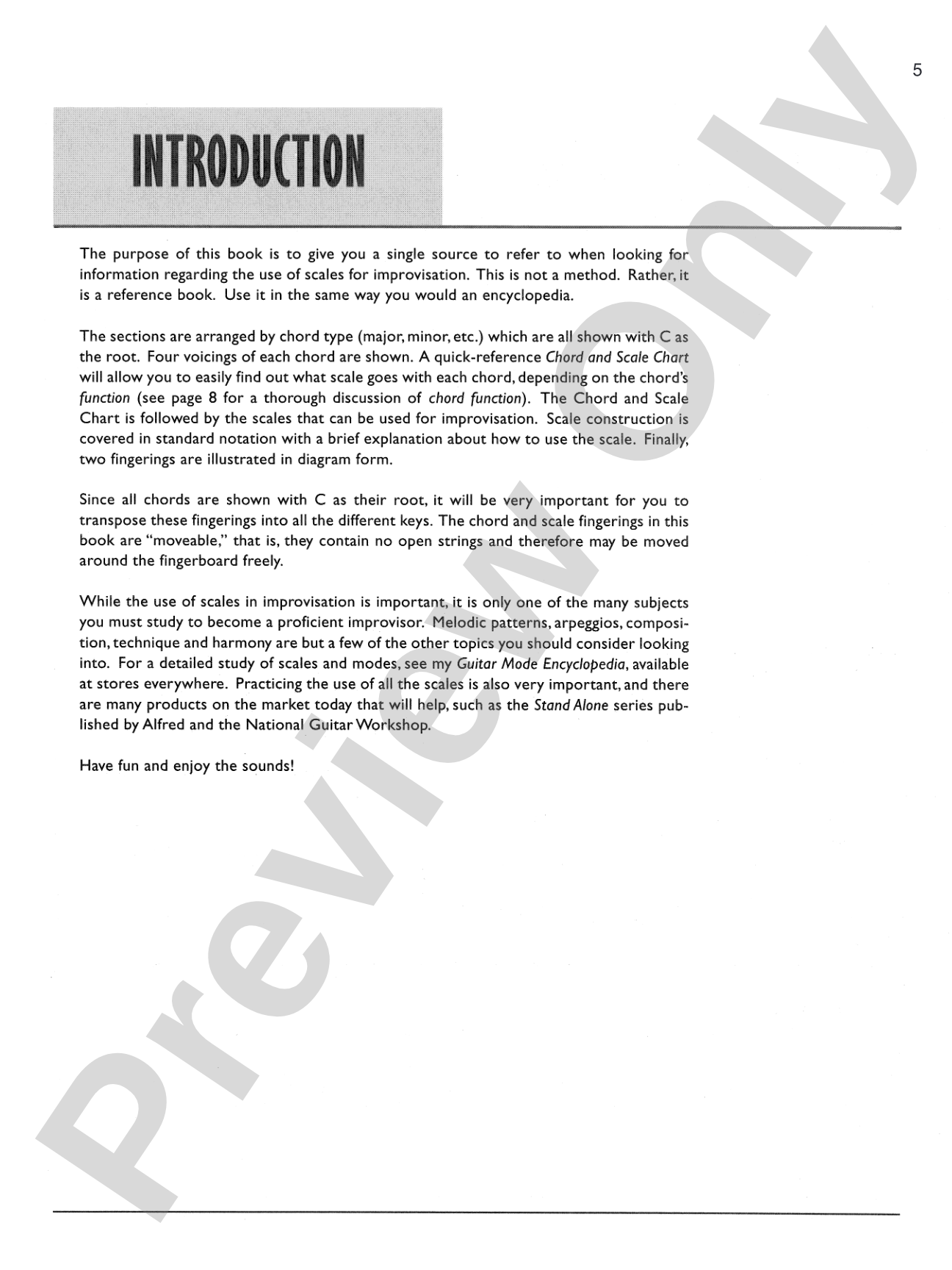 Guitar Chord & Scale Finder: A Handbook for the Improvising Guitarist