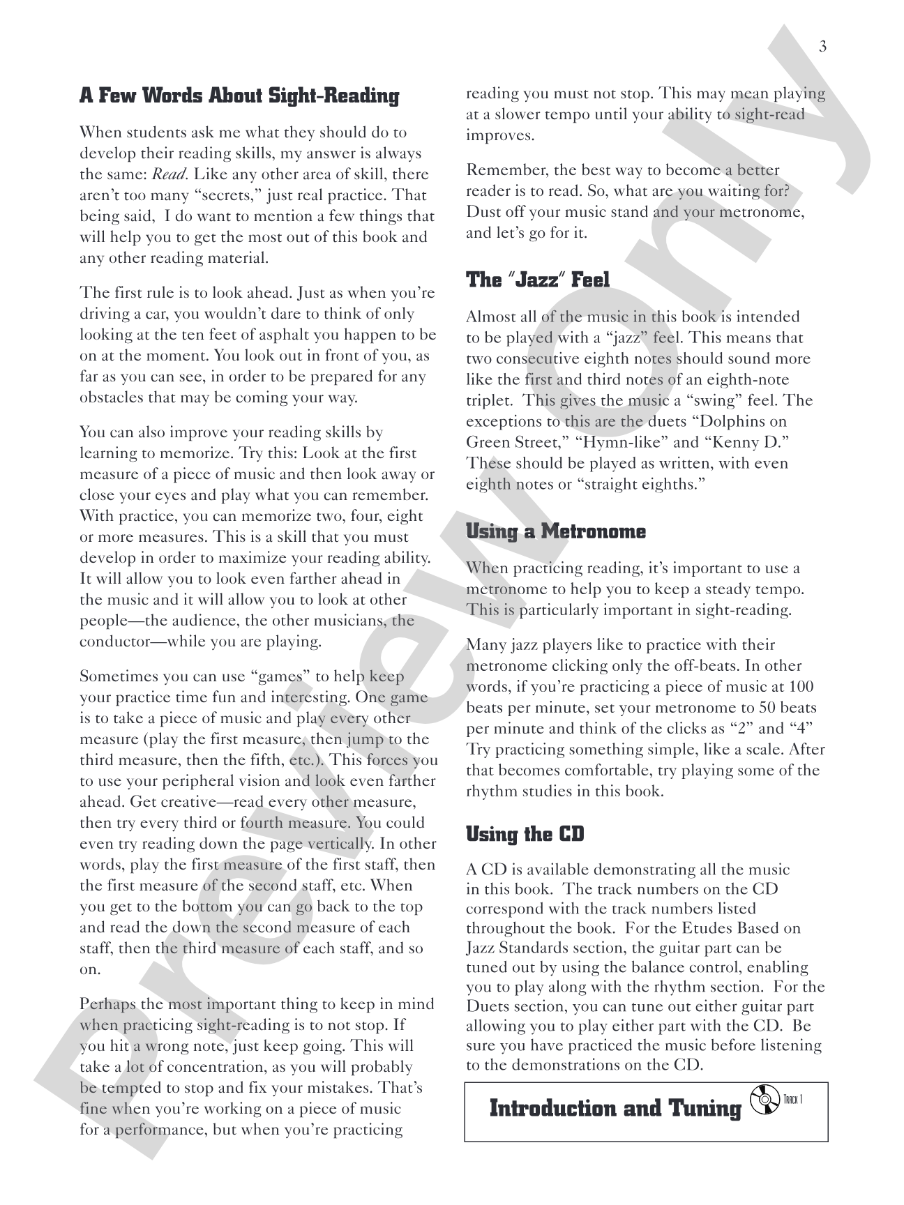 Jazz Guitar Sight-Reading: Etudes, Studies, and Duets Designed to Enhance Music Reading Skills, Specifically Written for the Jazz Player