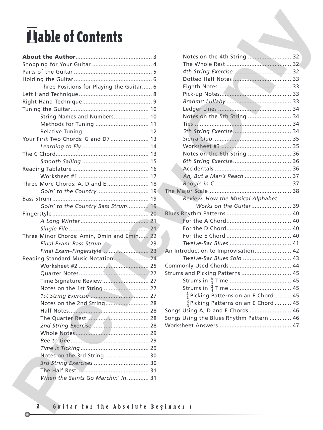 Guitar for the Absolute Beginner, Book 1: Absolutely Everything You Need to Know to Start Playing Now!