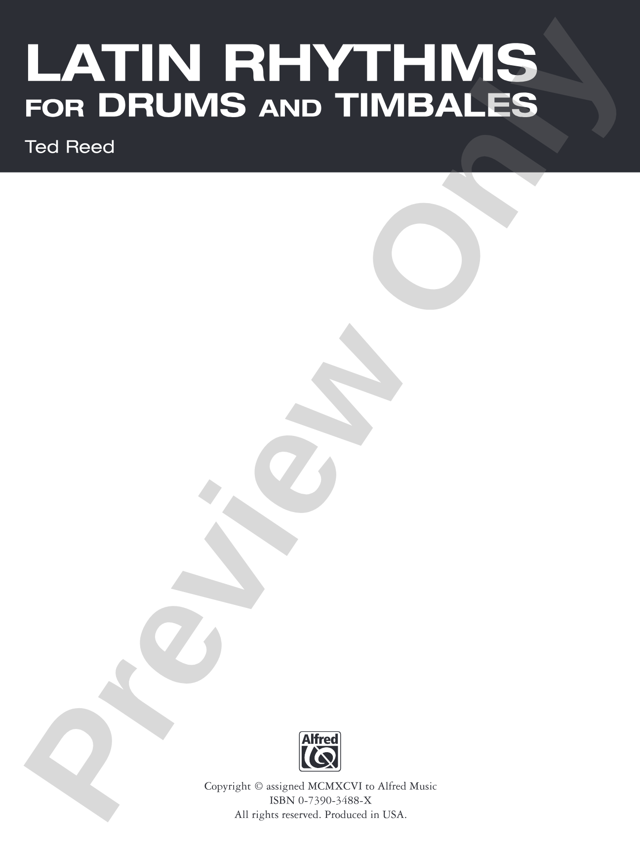 Latin Rhythms for Drums and Timbales