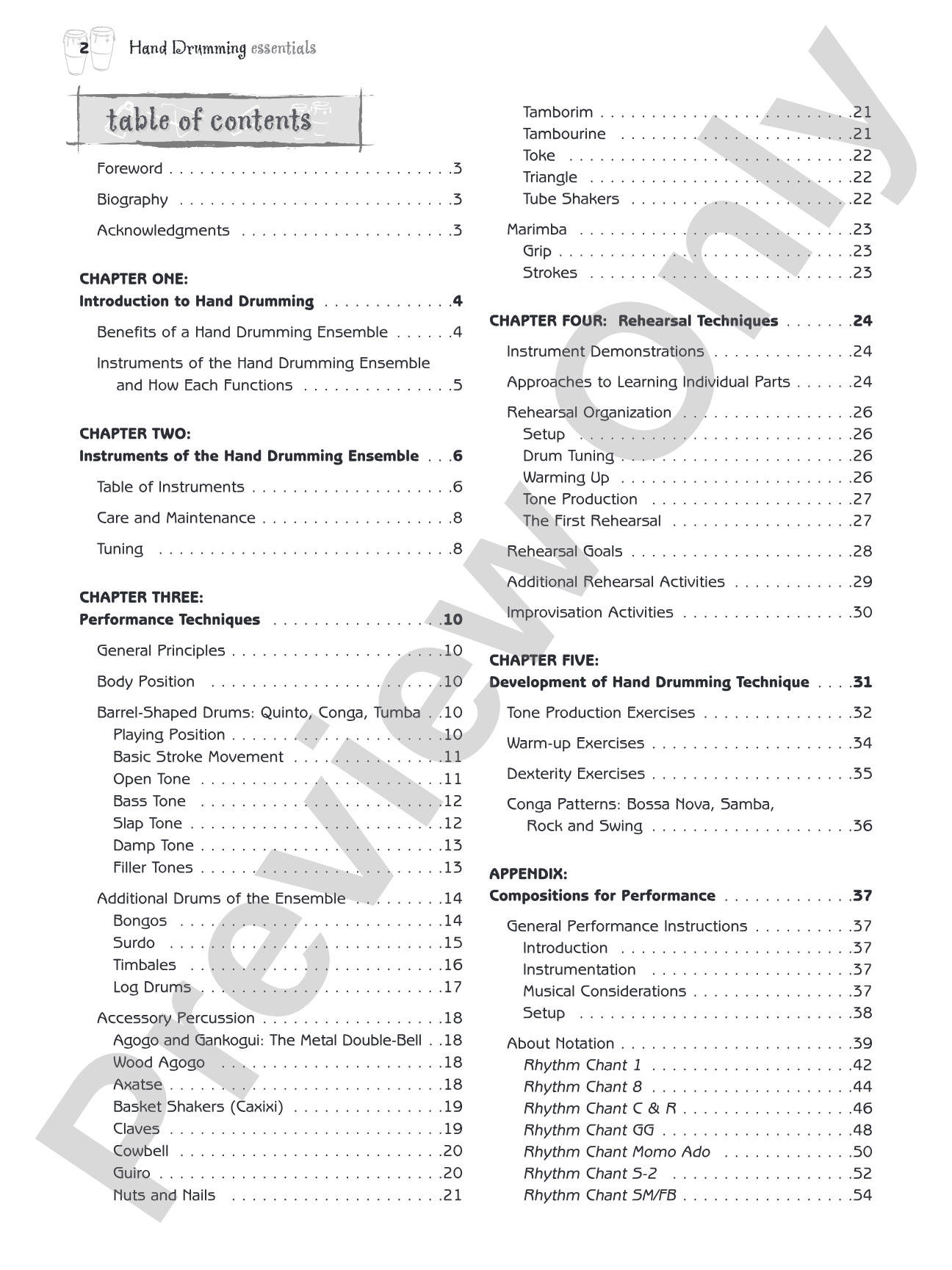 Hand Drumming Essentials: The Instruments, Techniques, and Compositions for Ensemble Performance: Percussion Ensemble
