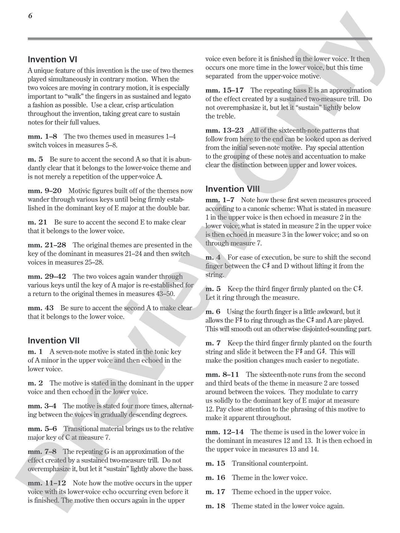 J. S. Bach: 15 Two-Part Inventions: Transcribed for Solo Guitar: Solo Guitar