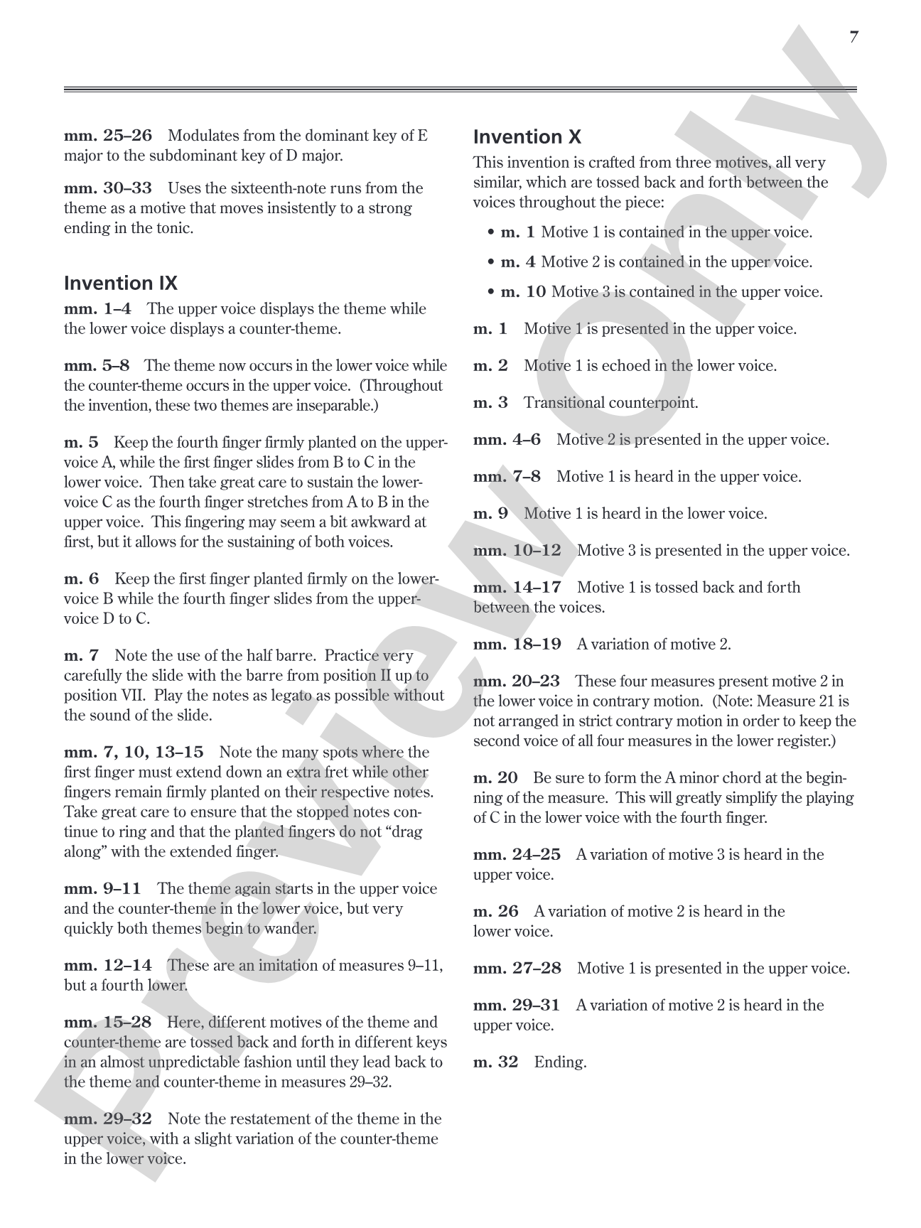 J. S. Bach: 15 Two-Part Inventions: Transcribed for Solo Guitar: Solo Guitar