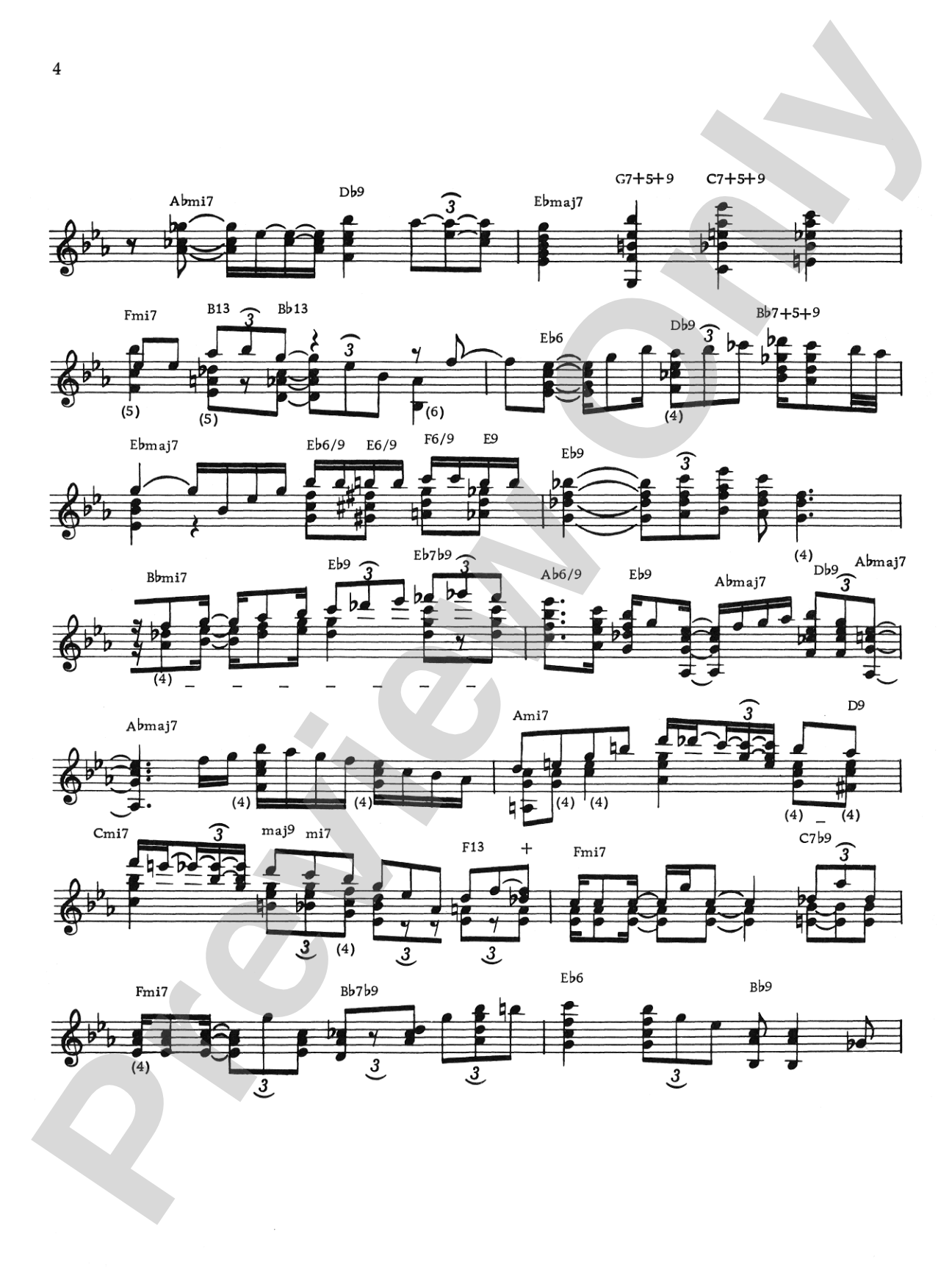 Joe Pass Chord Solos: For Guitar, Vibes, and All Keyboard Instruments