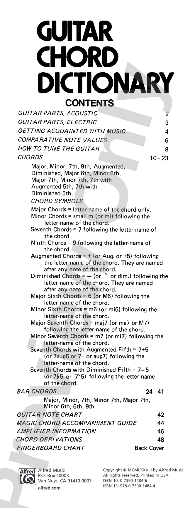 Guitar Chord Dictionary