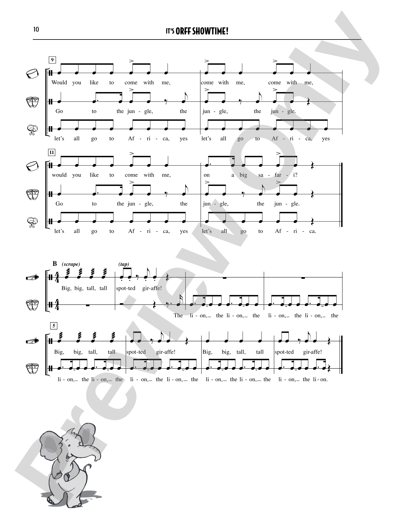 It's Orff Showtime!: Songs, Dances, Chants, and Orff Accompaniments for Elementary and Middle School Students