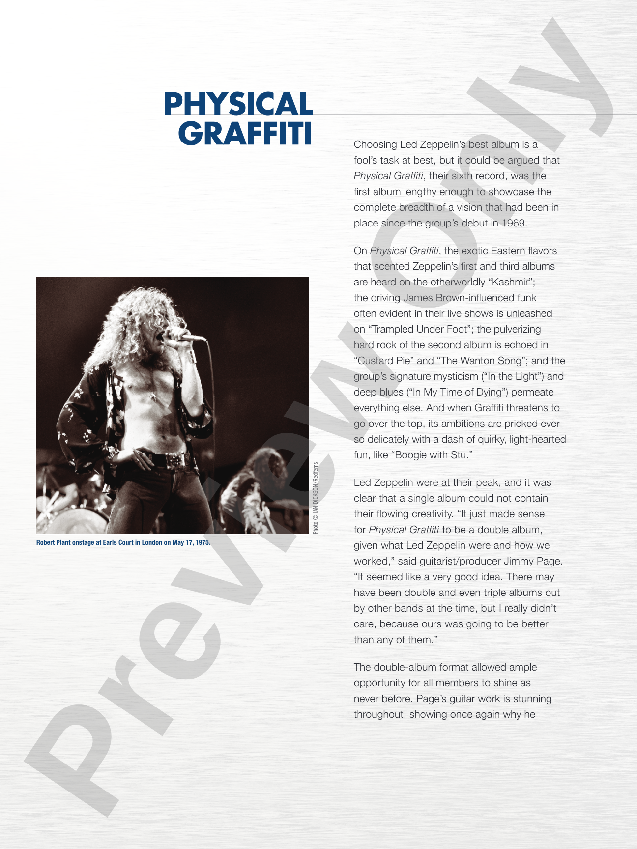 Led Zeppelin: Physical Graffiti Platinum Album Edition