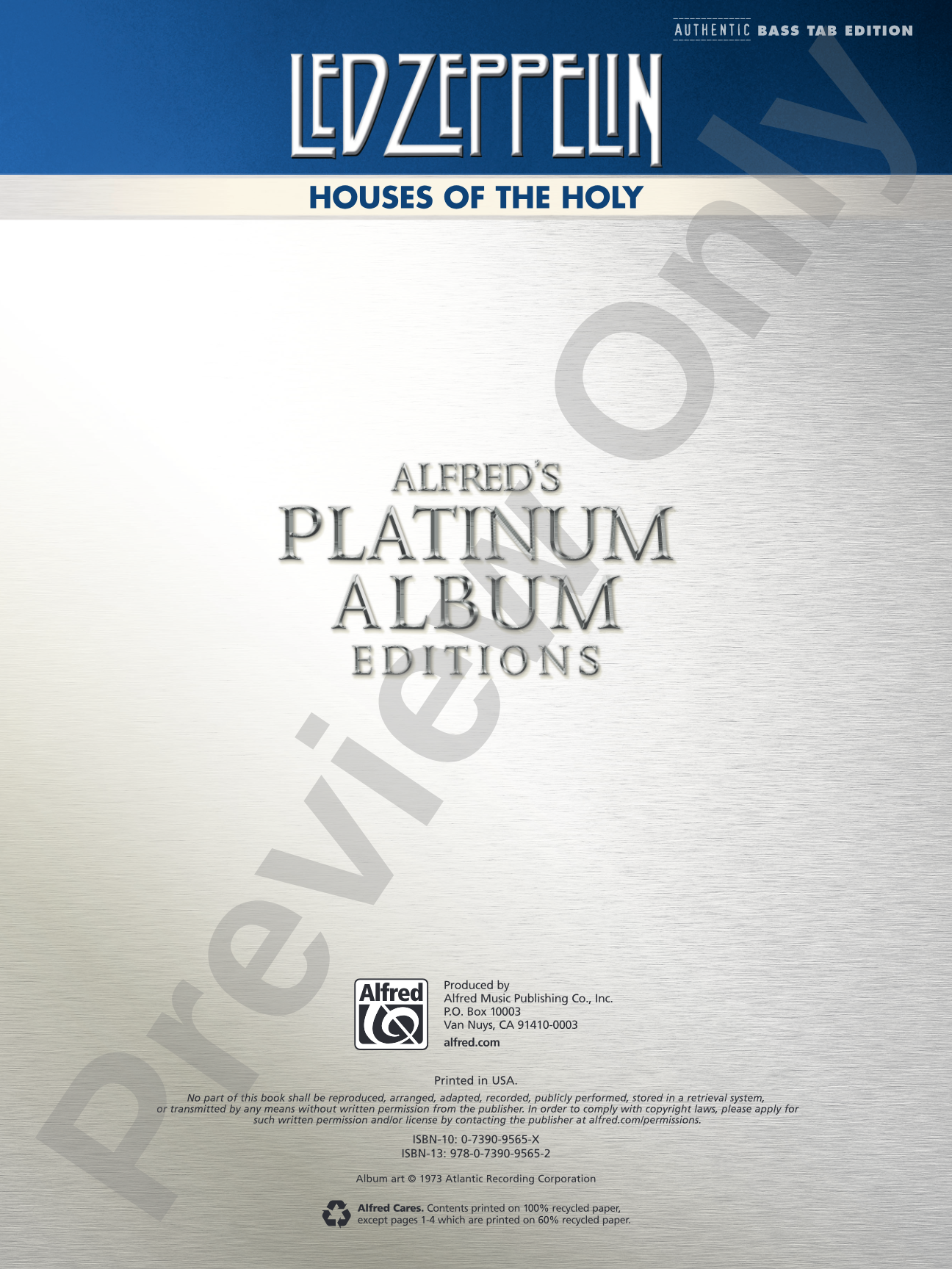 Led Zeppelin: Houses of the Holy Platinum Album Edition