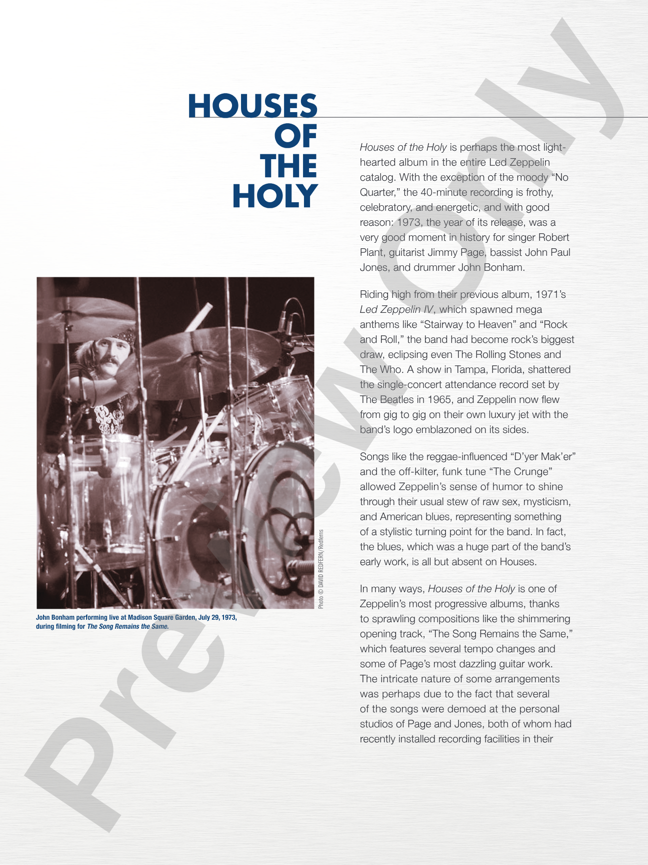 Led Zeppelin: Houses of the Holy Platinum Album Edition