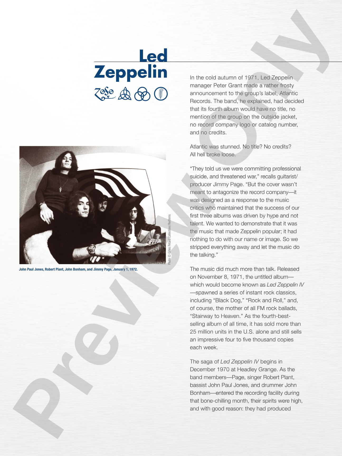 Led Zeppelin: Untitled (IV) Platinum Album Edition