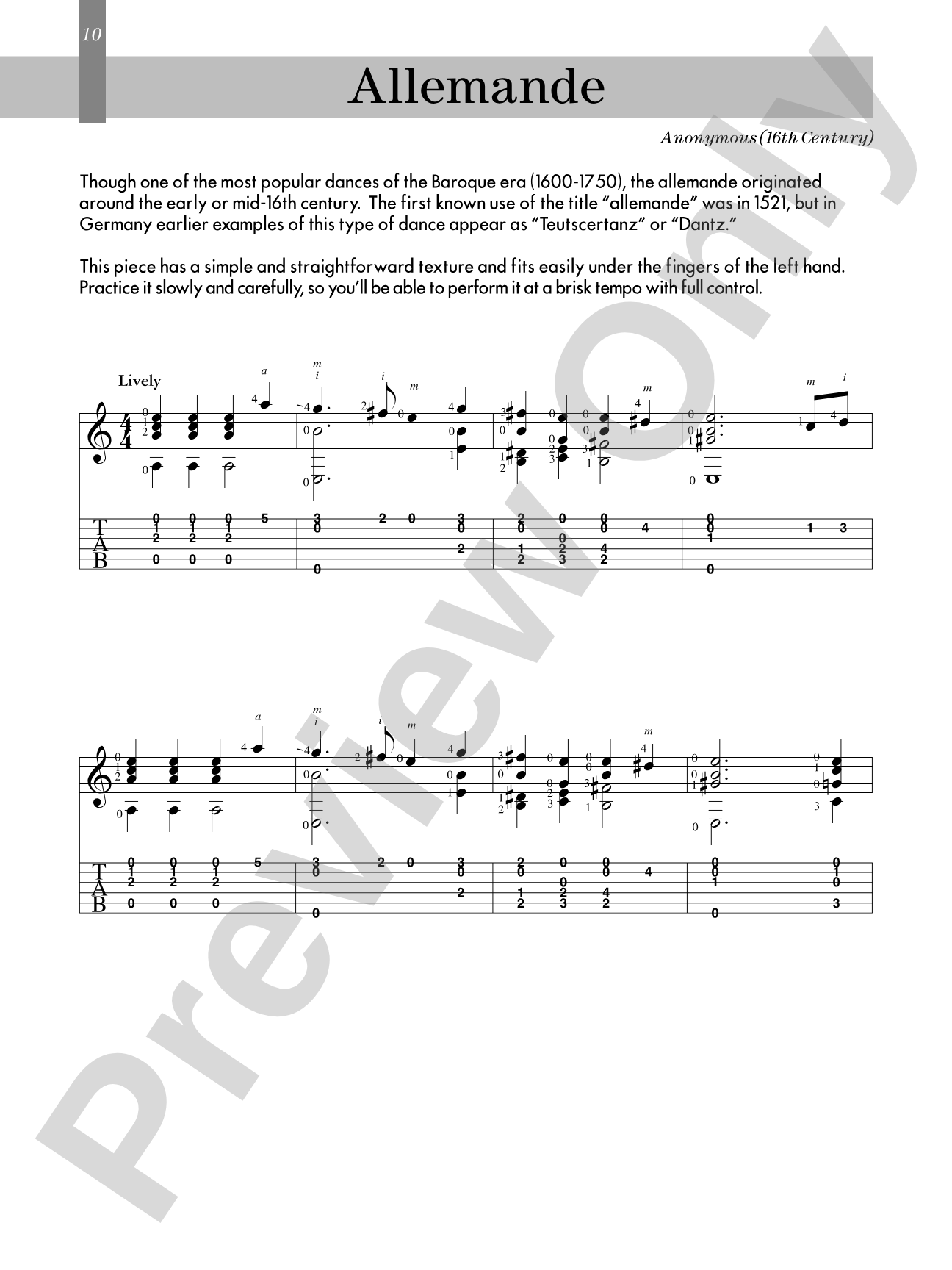 Renaissance for Guitar: Masters in TAB: Easy to Intermediate Lute Solos Transcribed for Guitar: Solo Guitar