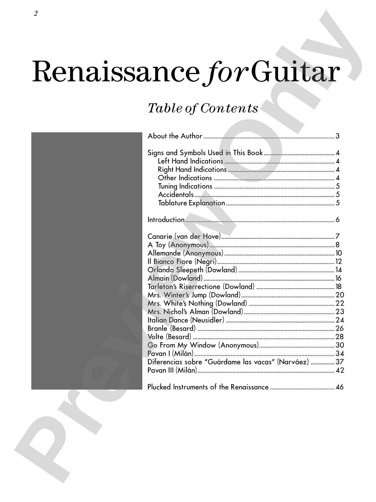 Renaissance for Guitar: Masters in TAB: Easy to Intermediate Lute Solos Transcribed for Guitar: Solo Guitar