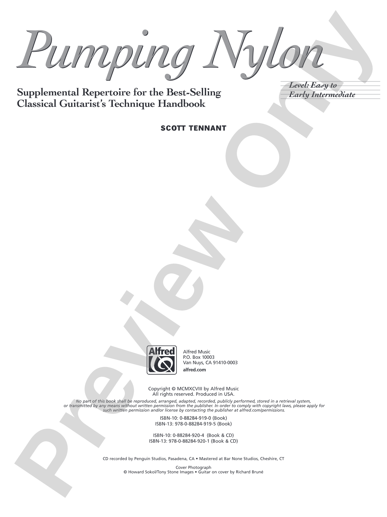 Pumping Nylon: Easy to Early Intermediate Repertoire: Supplemental Repertoire for the Best-Selling Classical Guitarist's Technique Handbook