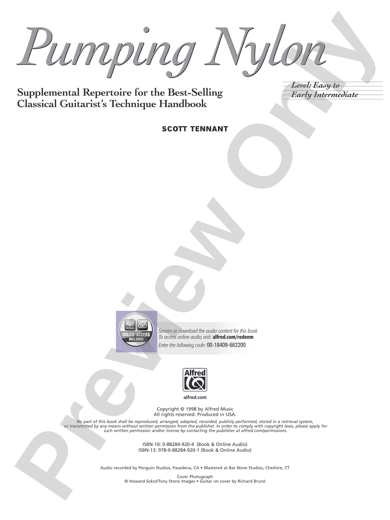 Pumping Nylon: Easy to Early Intermediate Repertoire: Supplemental Repertoire for the Best-Selling Classical Guitarist's Technique Handbook